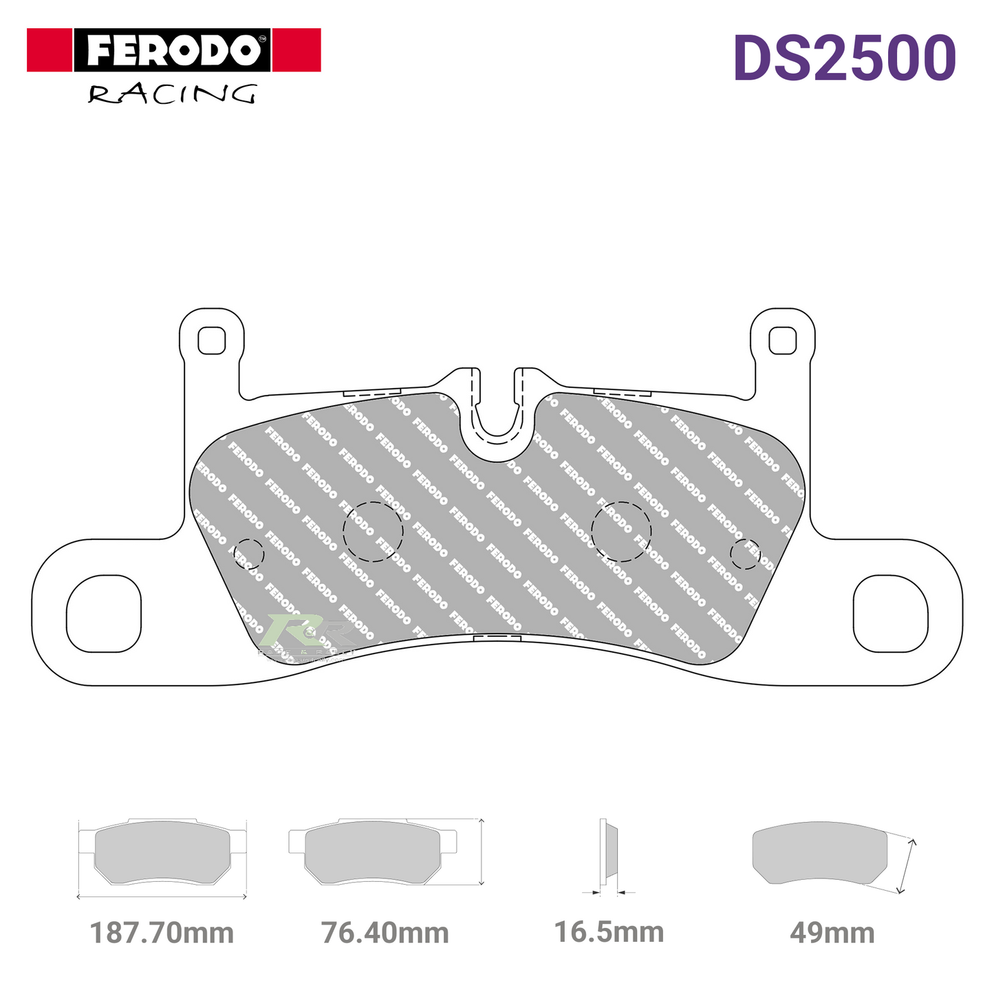 FCP4424H - (H) DS2500 Brake Pads - Race and Rally