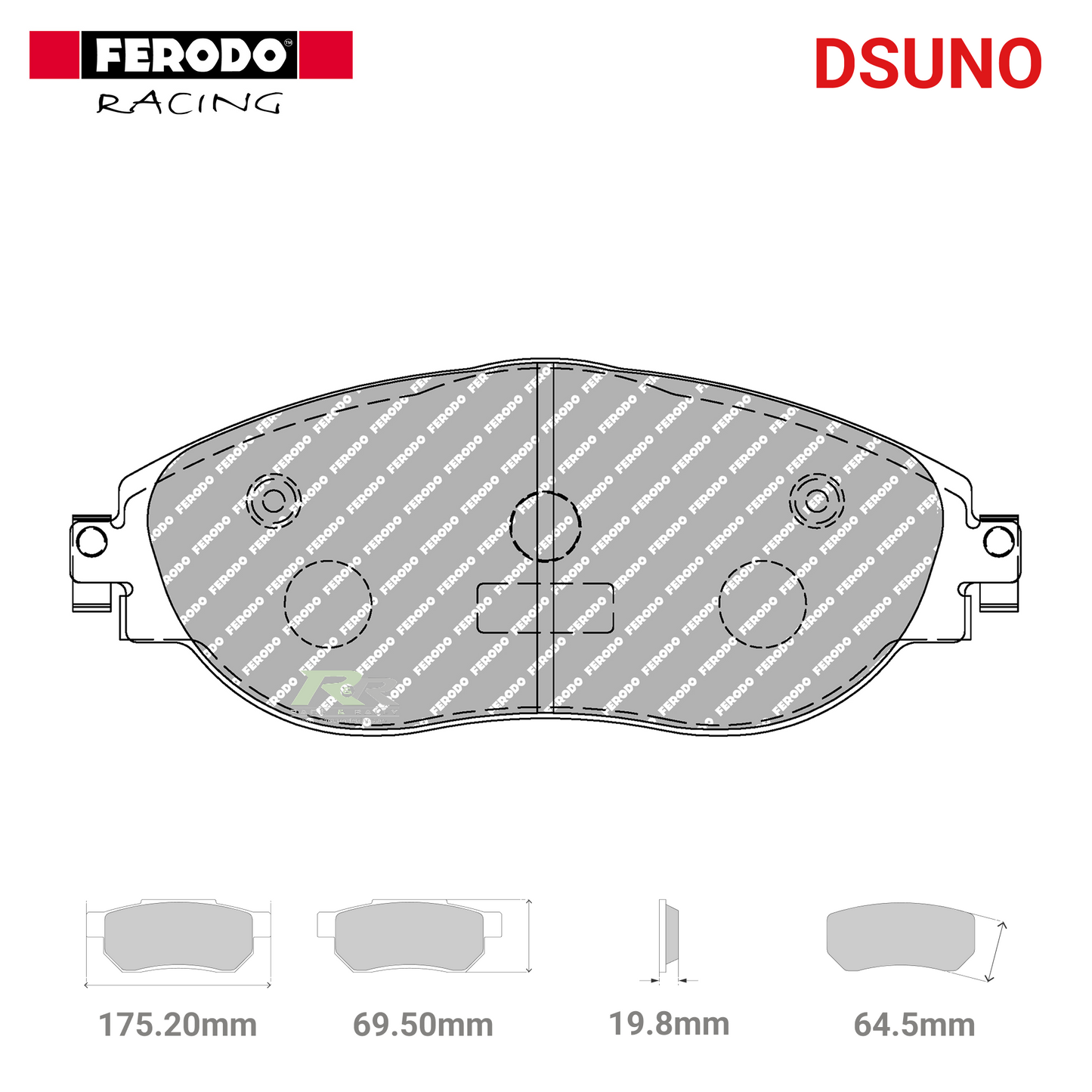 FCP4425Z - (Z) Dsuno Brake Pads - Race and Rally