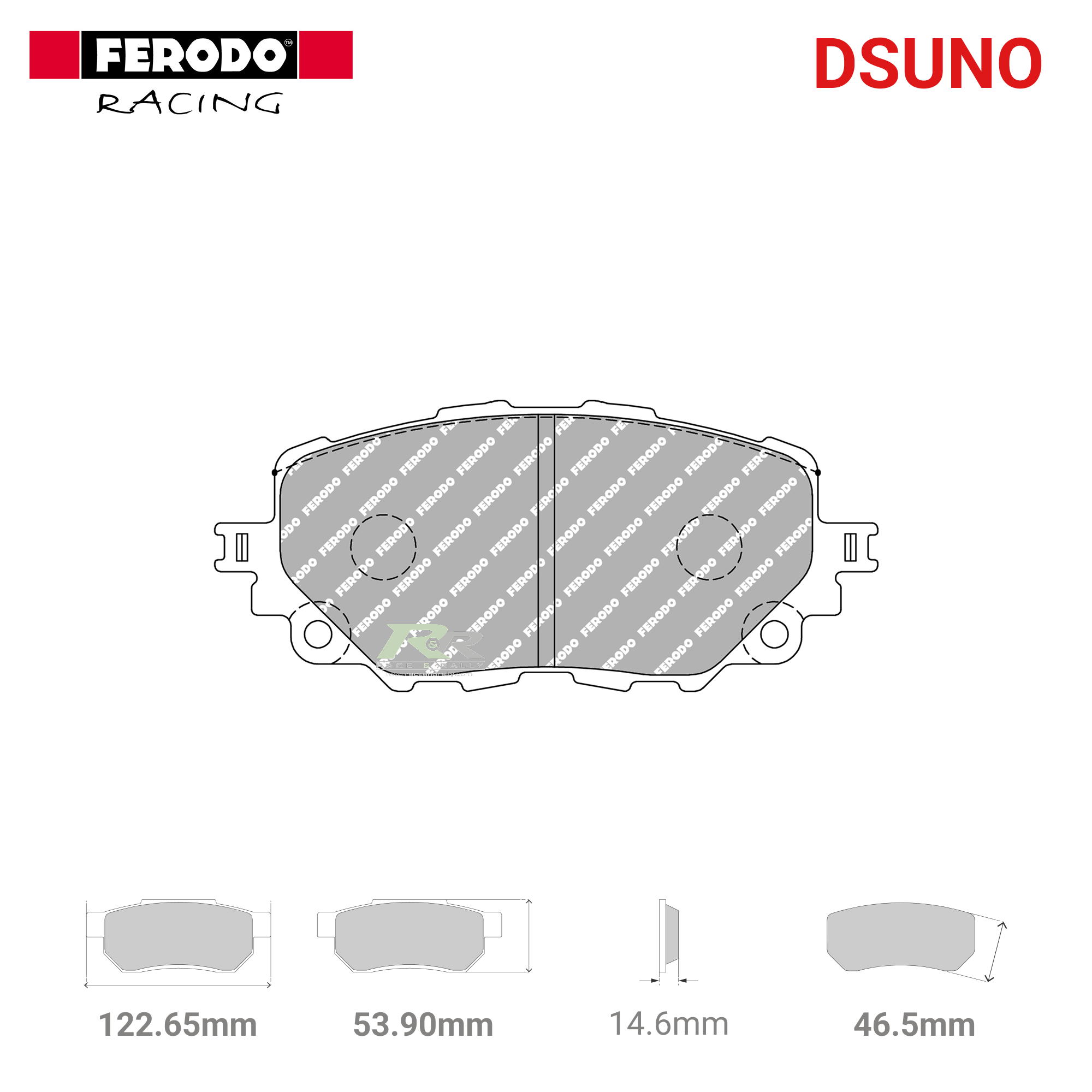 FCP4873Z - (Z) Dsuno Brake Pads - Race and Rally