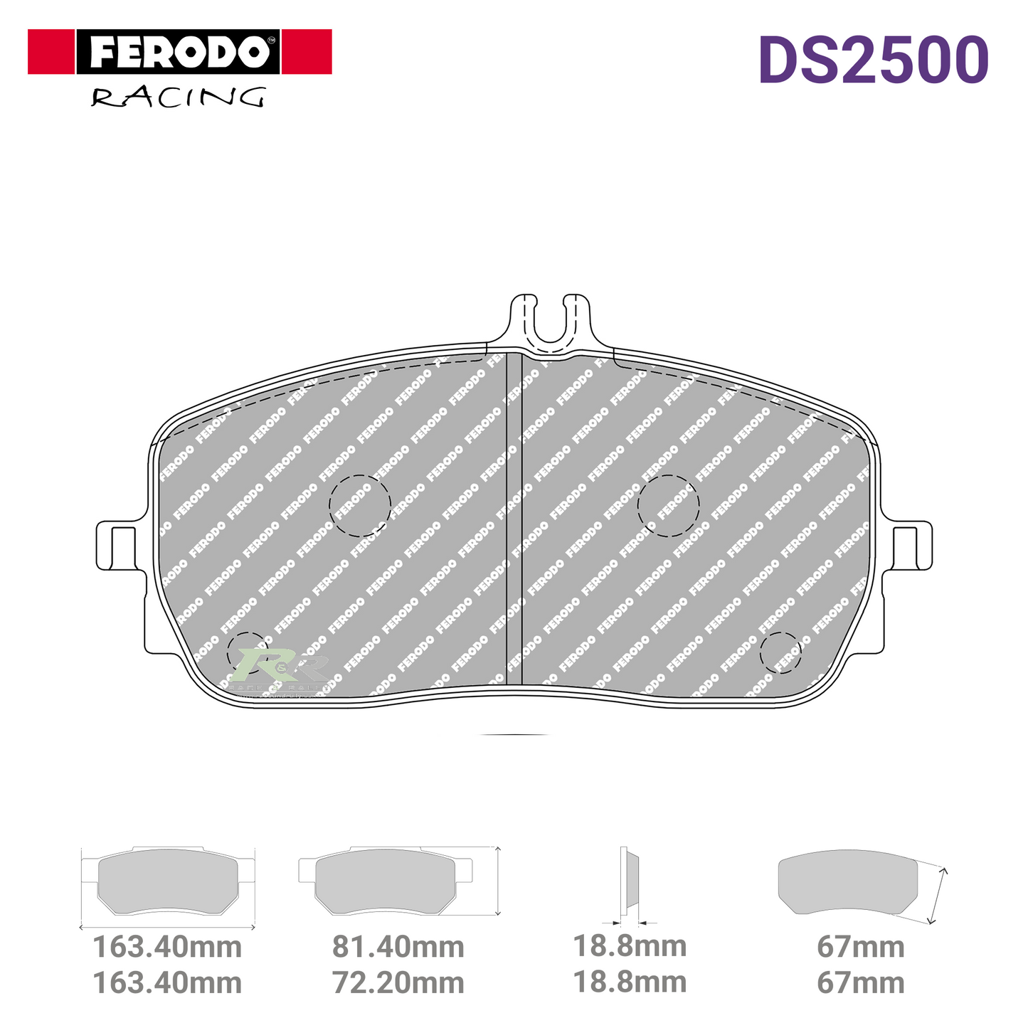FCP5179H - (H) DS2500 Brake Pads - Race and Rally