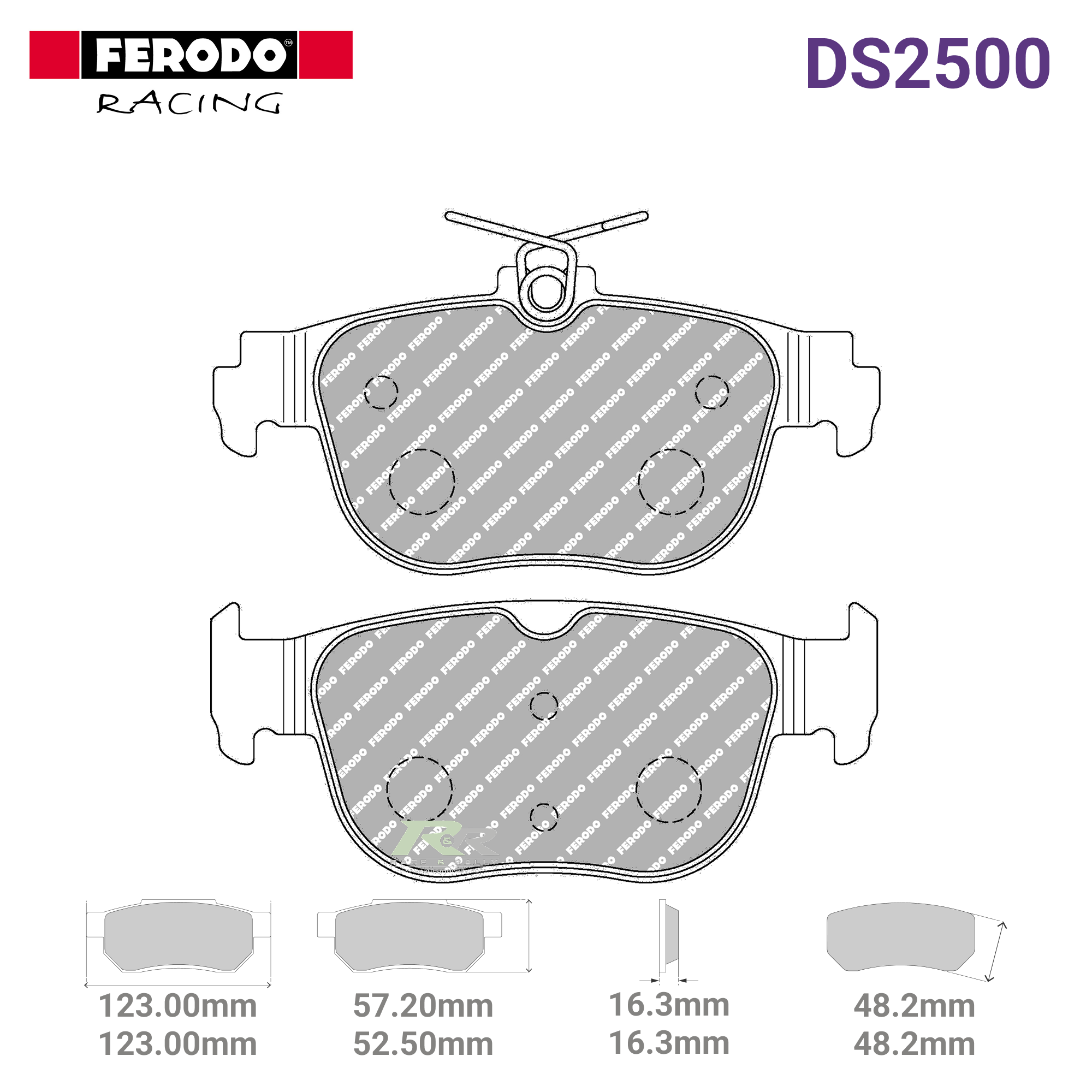 FCP5356H - (H) DS2500 Brake Pads - Race and Rally