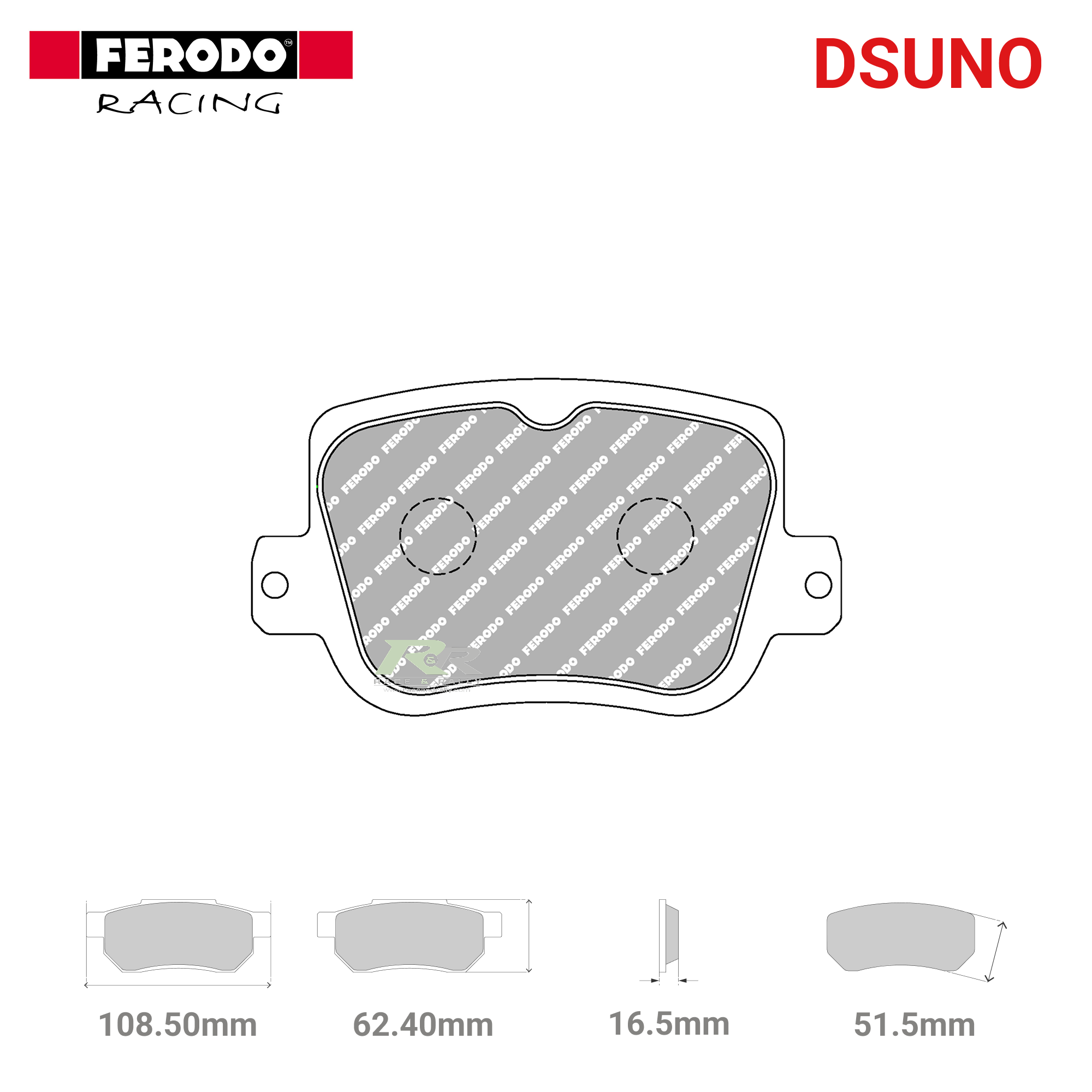 FCP5526Z - (Z) Dsuno Brake Pads - Race and Rally