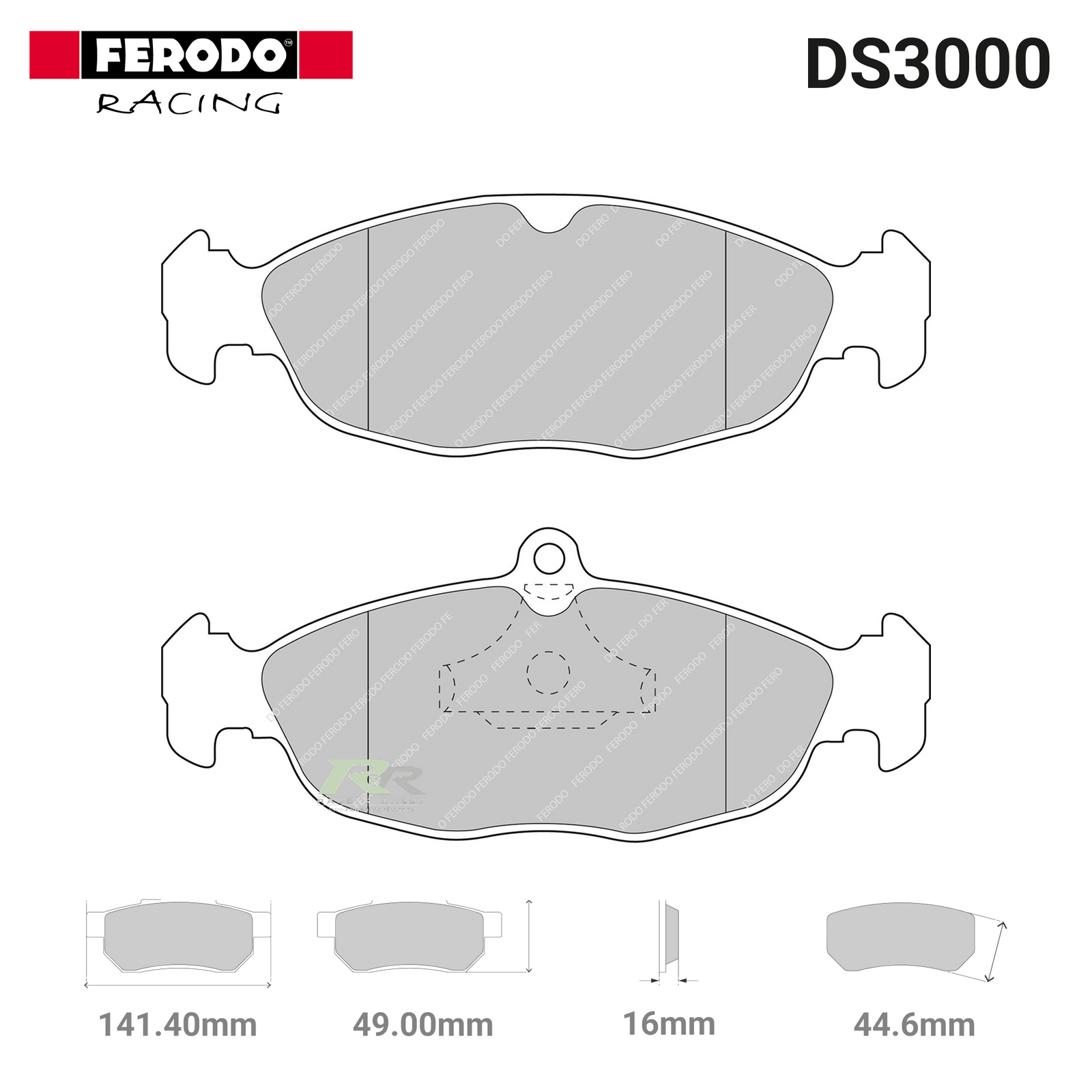 FCP732R - (R) DS3000 Brake Pads - Race and Rally