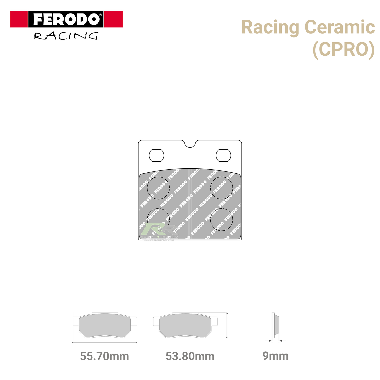FDB108CPRO - (CPRO) - Racing Ceramic Motorcycle Brake Pads - Race and Rally