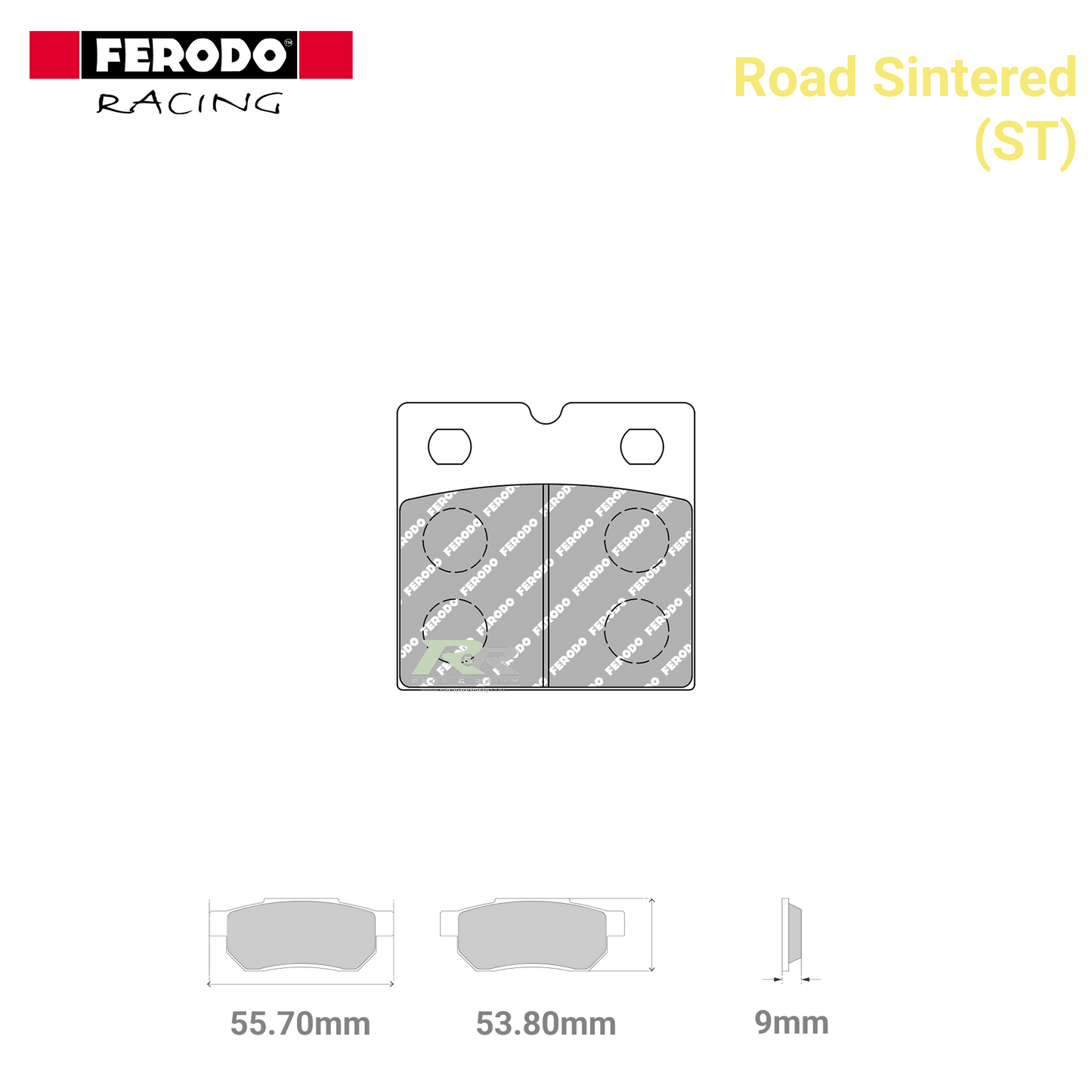 FDB108ST - (ST) - Road Sintered Motorcycle Brake Pads - Race and Rally