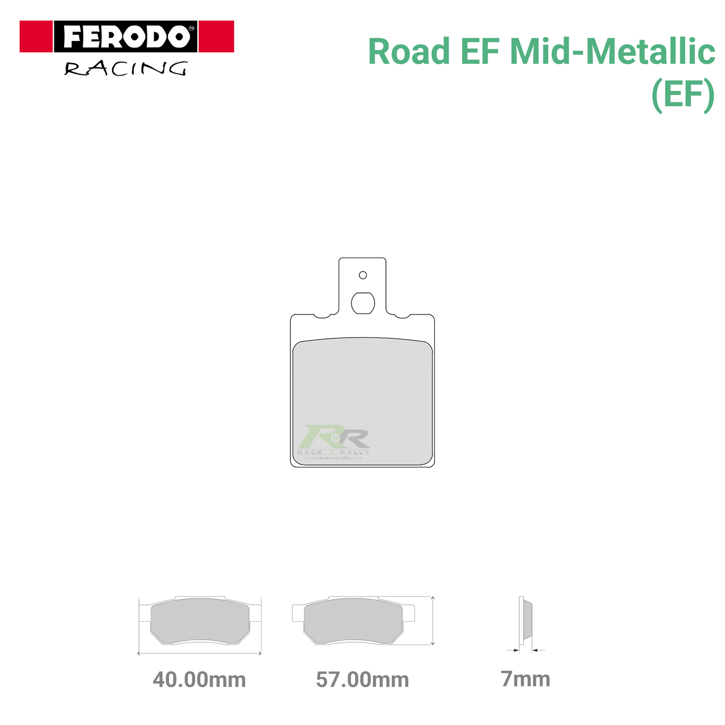 FDB207EF - (EF) - Road EF Mid-Metallic Motorcycle Brake Pads