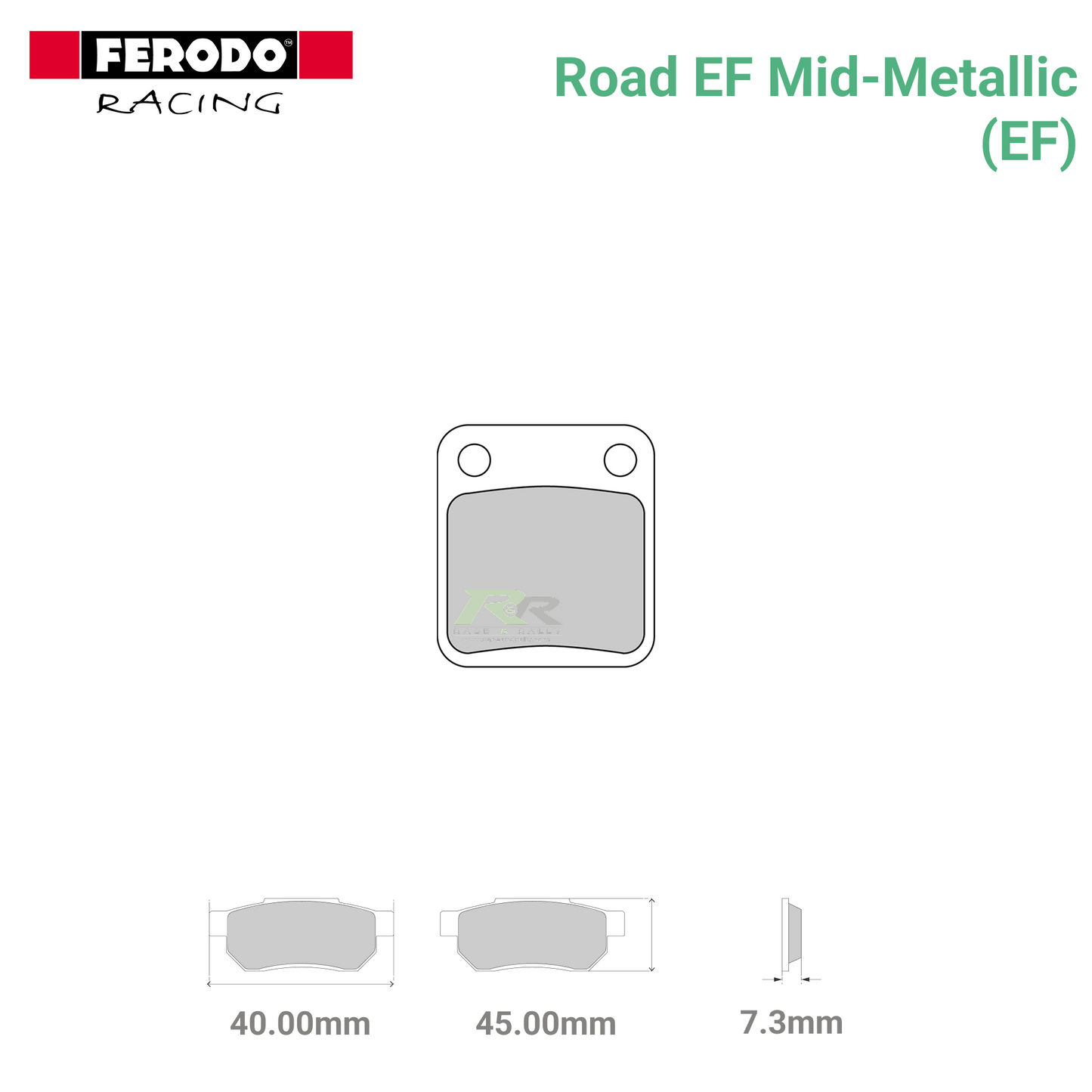 FDB250EF - (EF) - Road EF Mid-Metallic Motorcycle Brake Pads