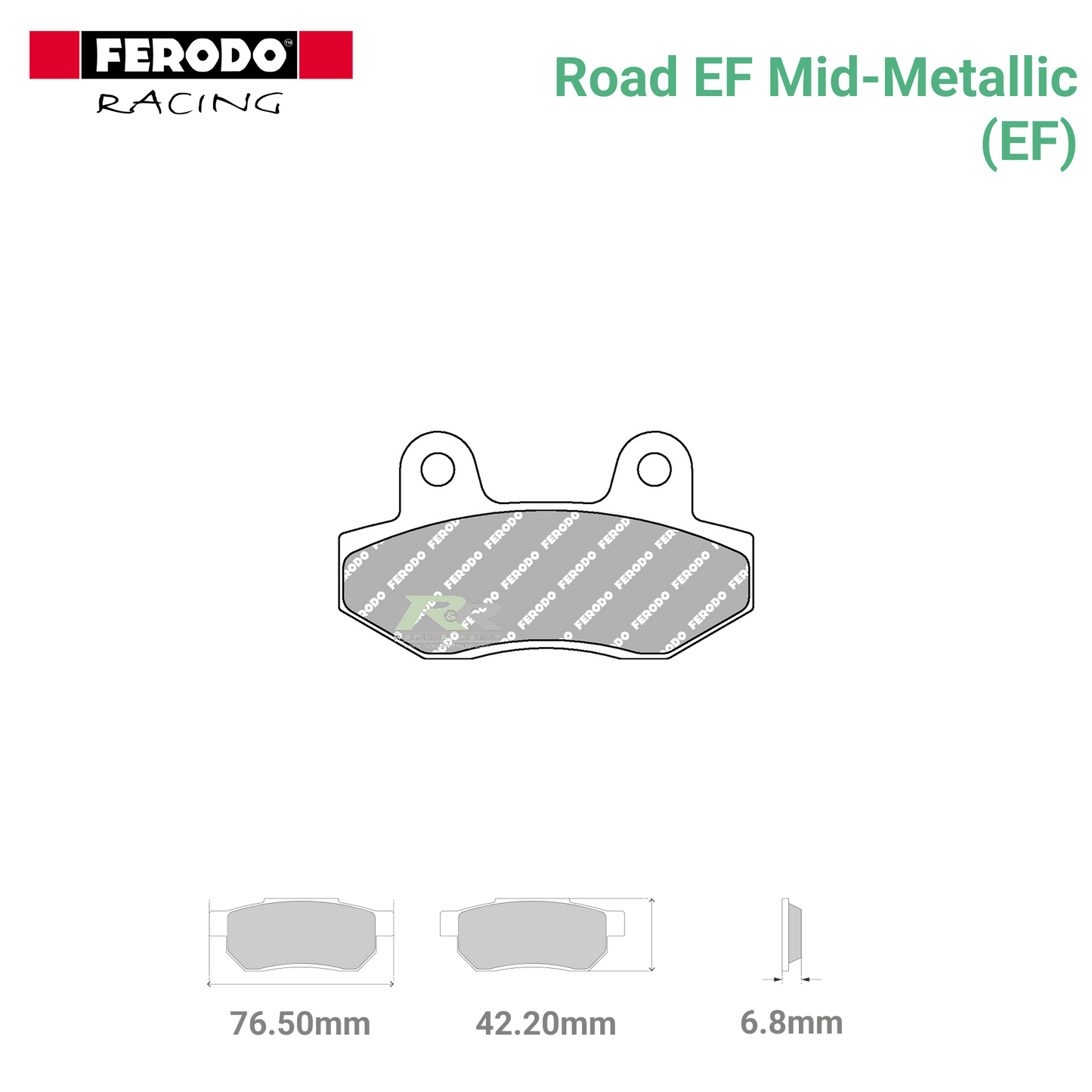 FDB312EF - (EF) - Road EF Mid-Metallic Motorcycle Brake Pads