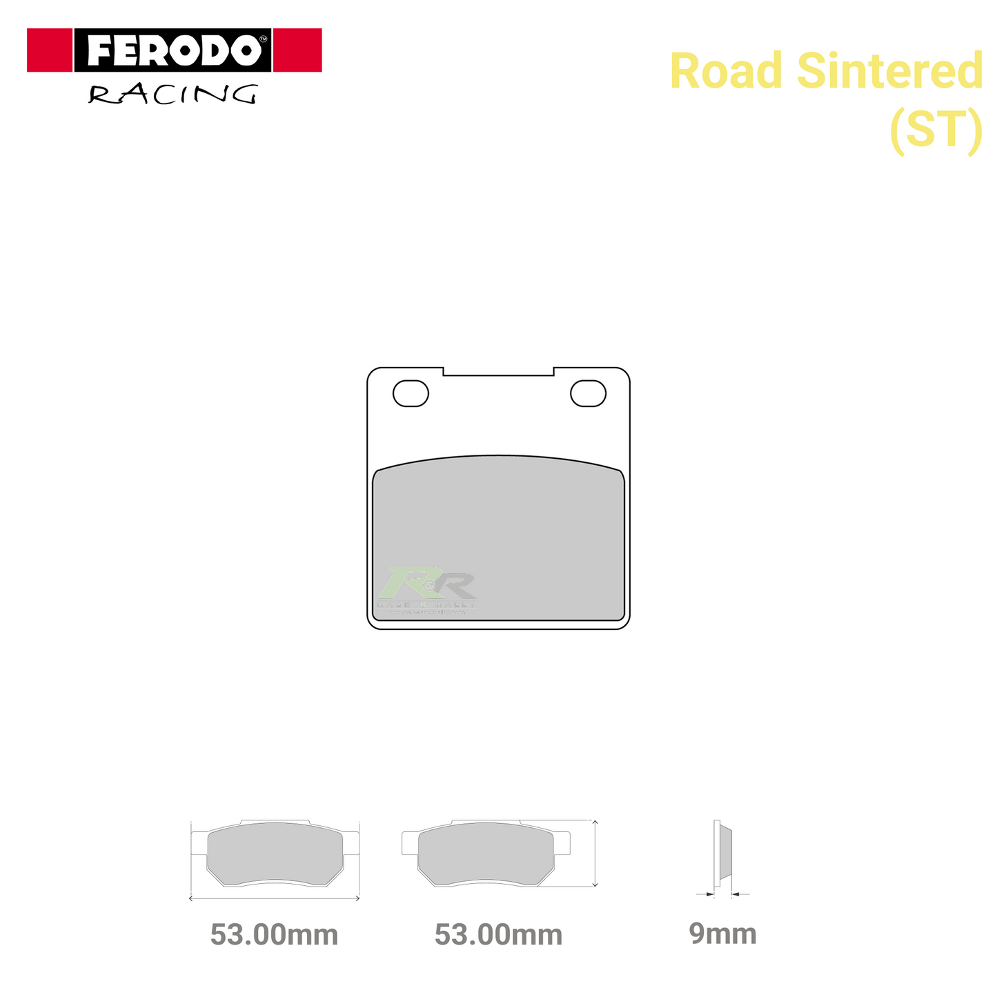 FDB338ST - (ST) - Road Sintered Motorcycle Brake Pads