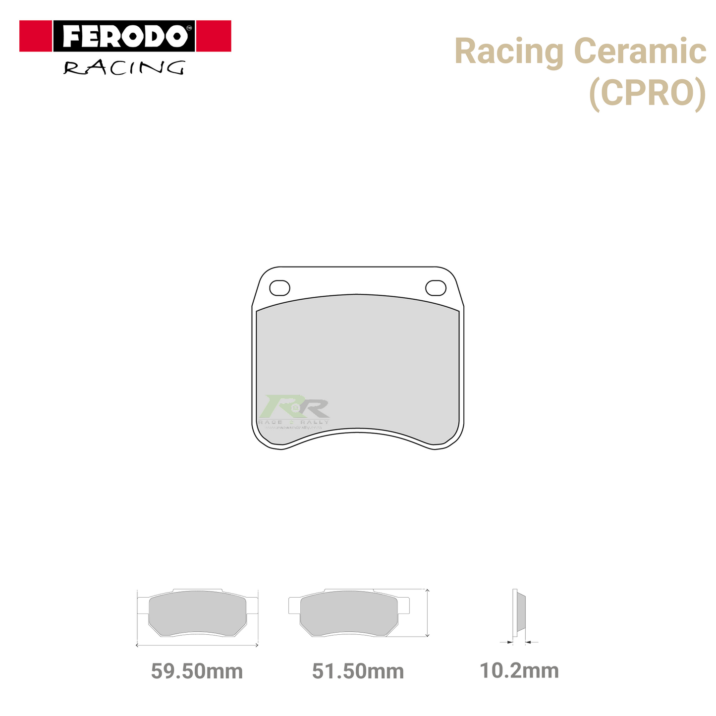 FDB342CPRO - (CPRO) - Racing Ceramic Motorcycle Brake Pads