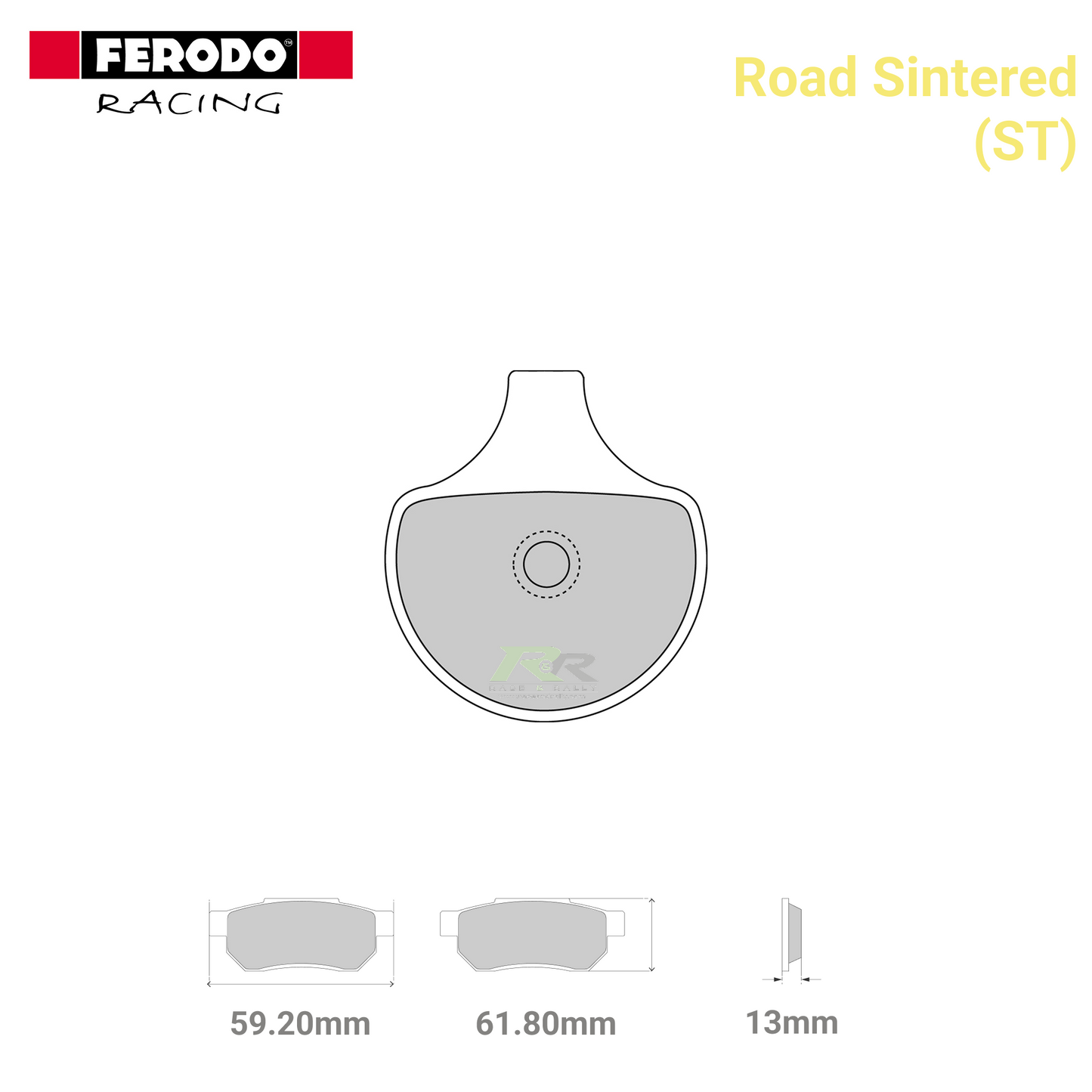 FDB352ST - (ST) - Road Sintered Motorcycle Brake Pads