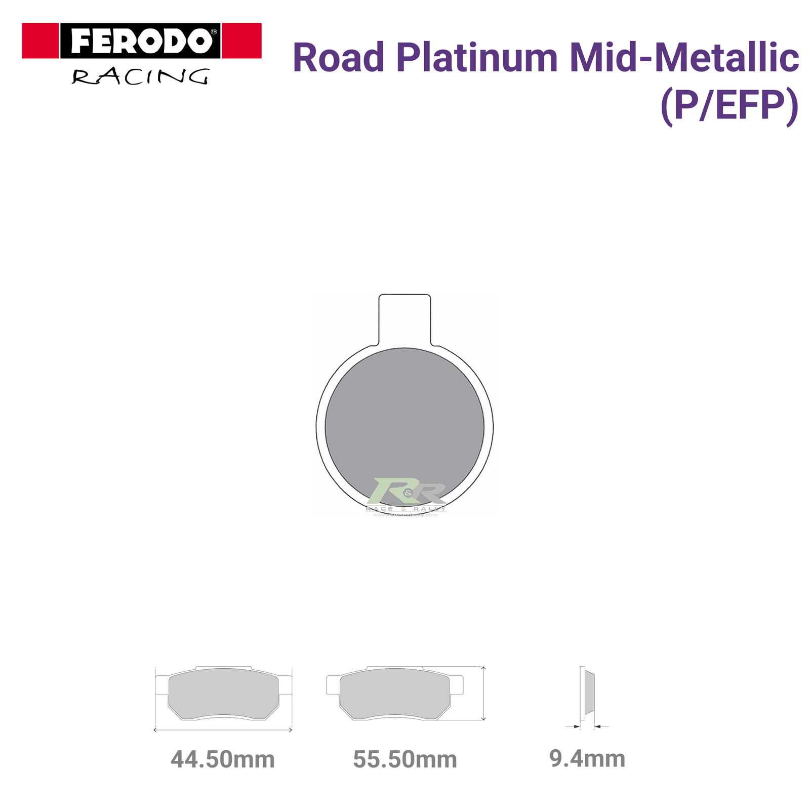 FDB88P - (P/EFP) - Road Platnium Mid-Metallic Motorcycle Brake Pads