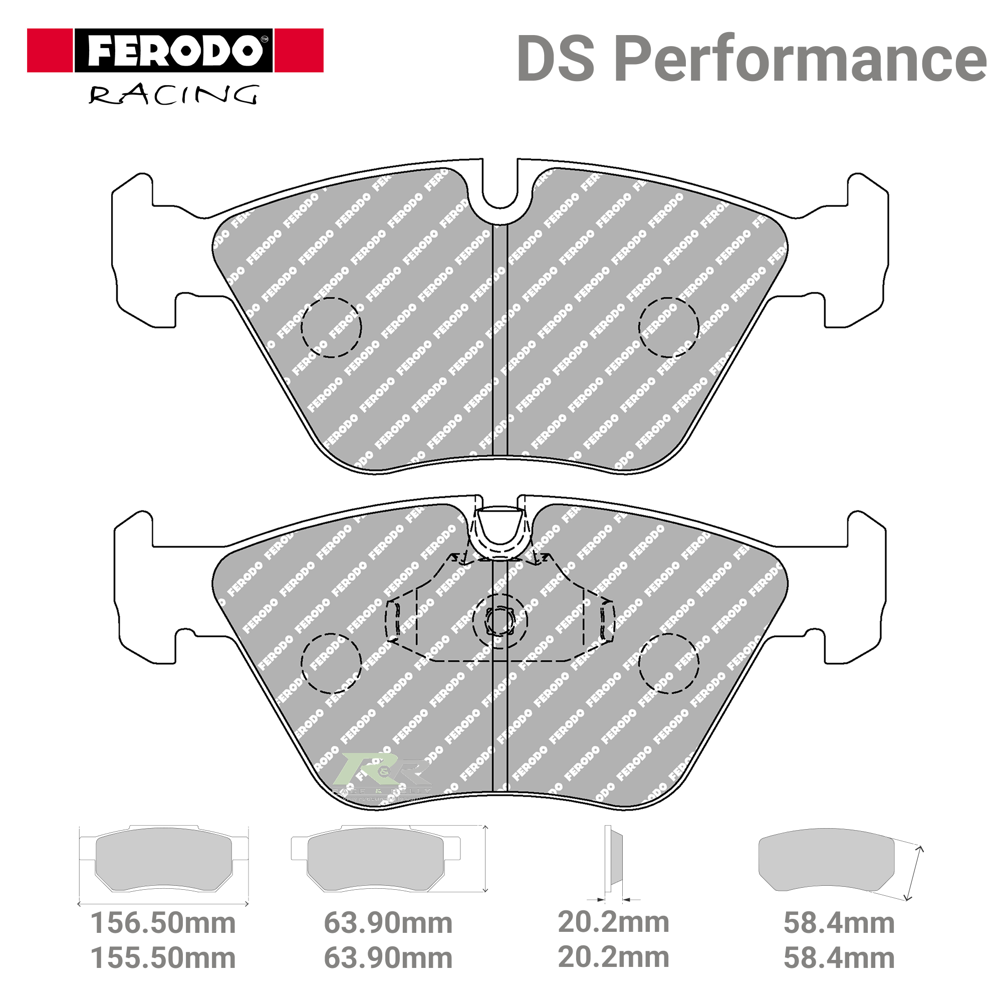 FDS1073 Ferodo High Performance Brake Pads - Race and Rally