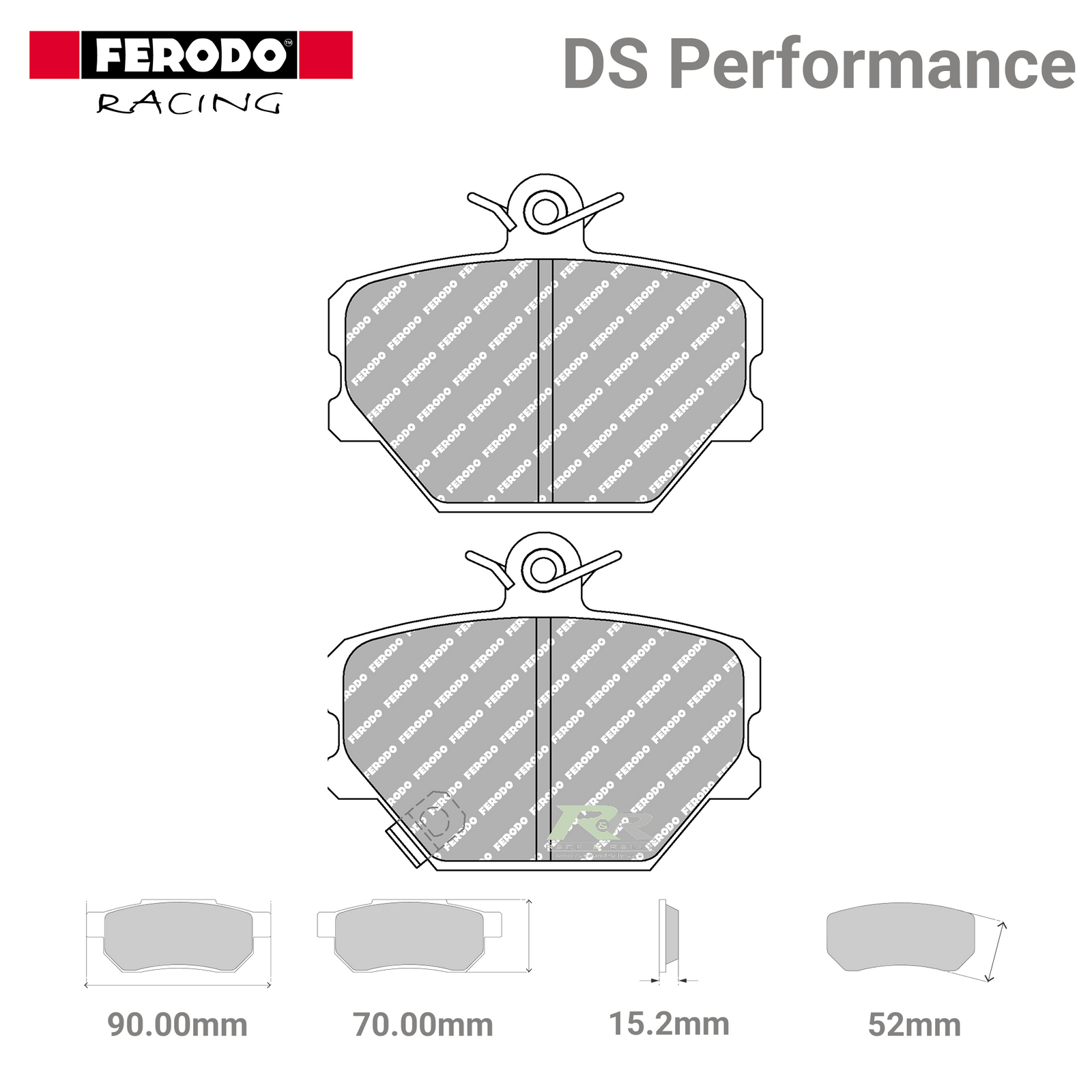 FDS1162 Ferodo High Performance Brake Pads - Race and Rally