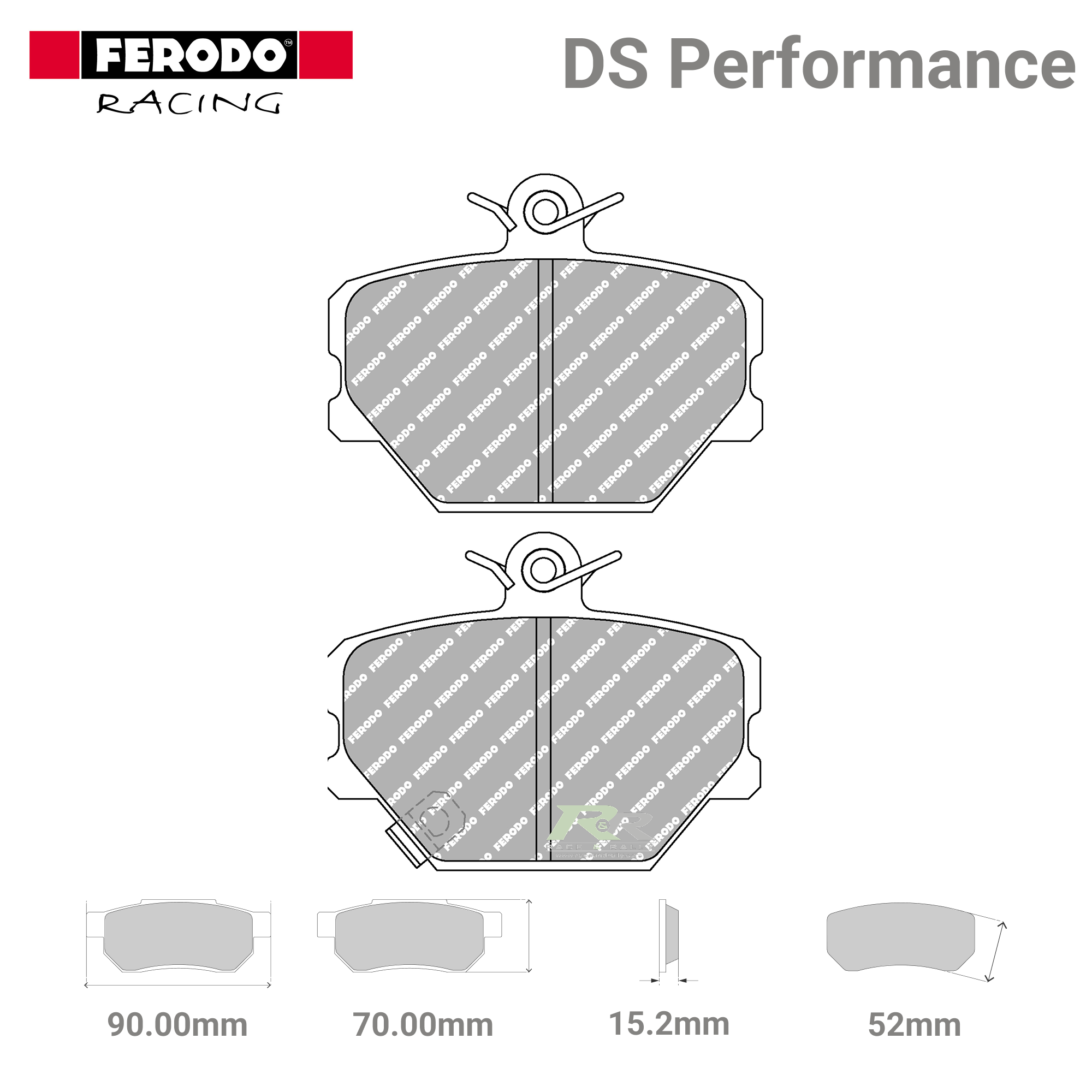 FDS1162 Ferodo High Performance Brake Pads - Race and Rally