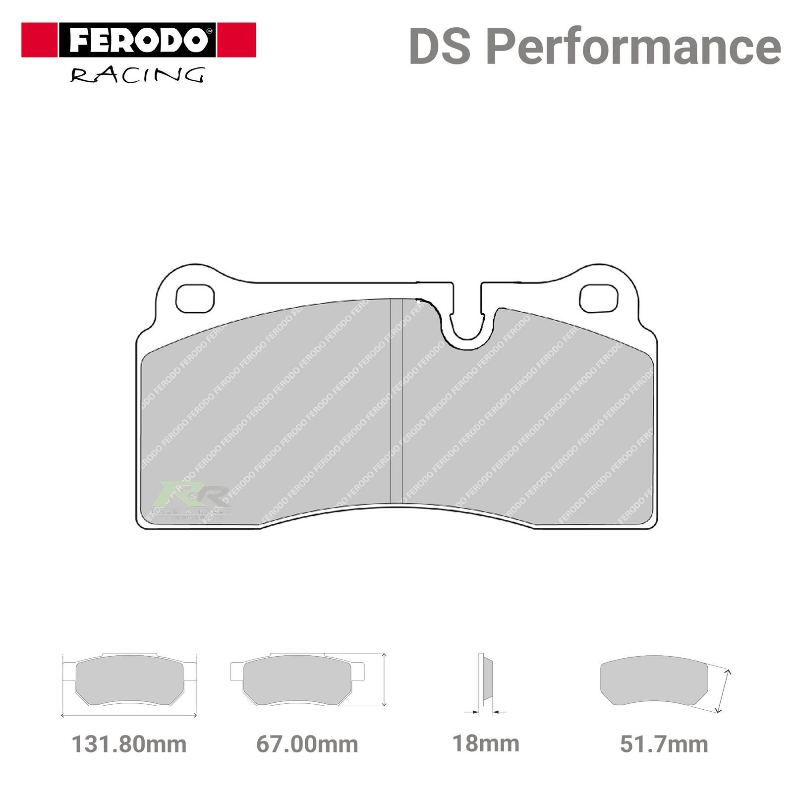 FDS1281 Ferodo High Performance Brake Pads - Race and Rally