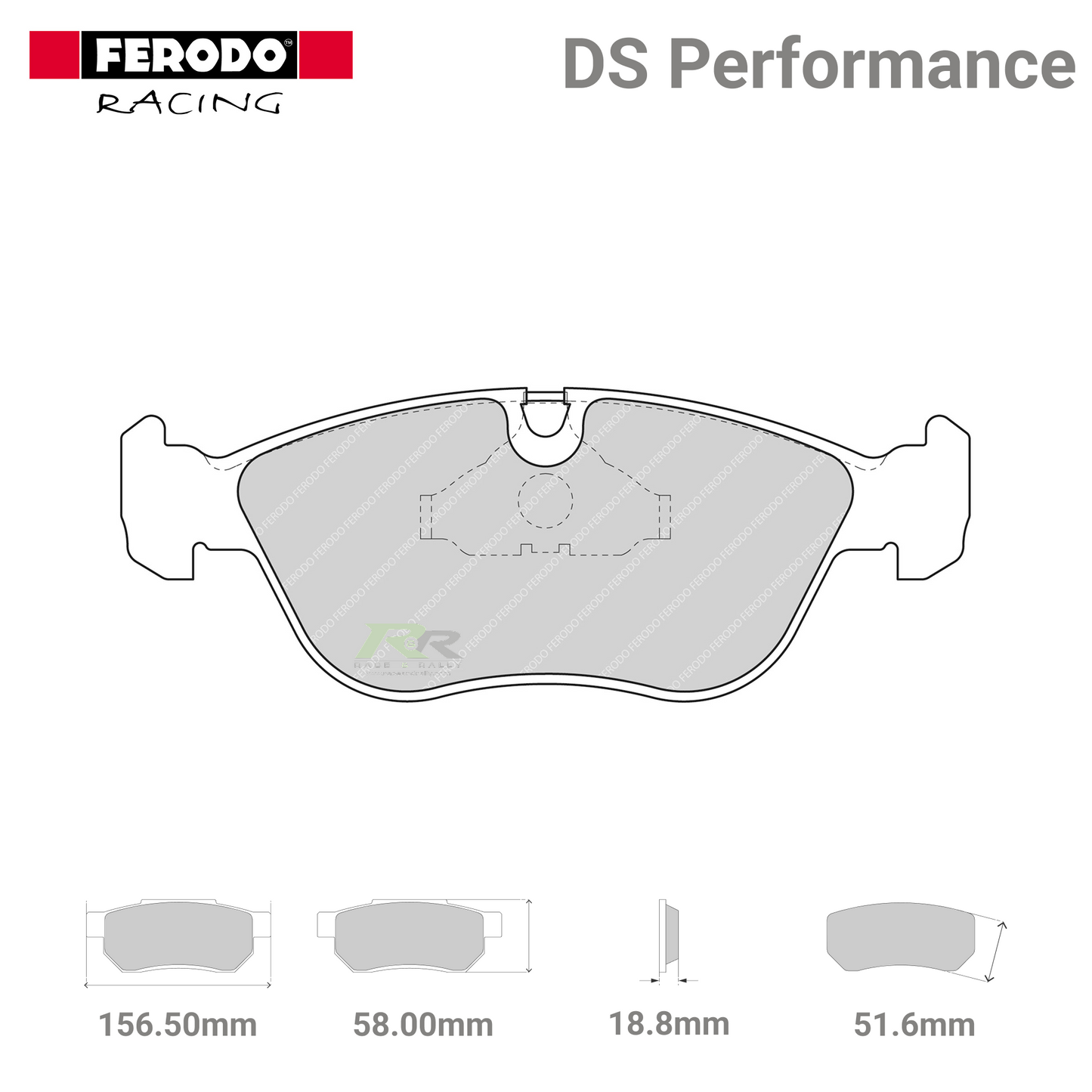 FDS1285 Ferodo High Performance Brake Pads - Race and Rally