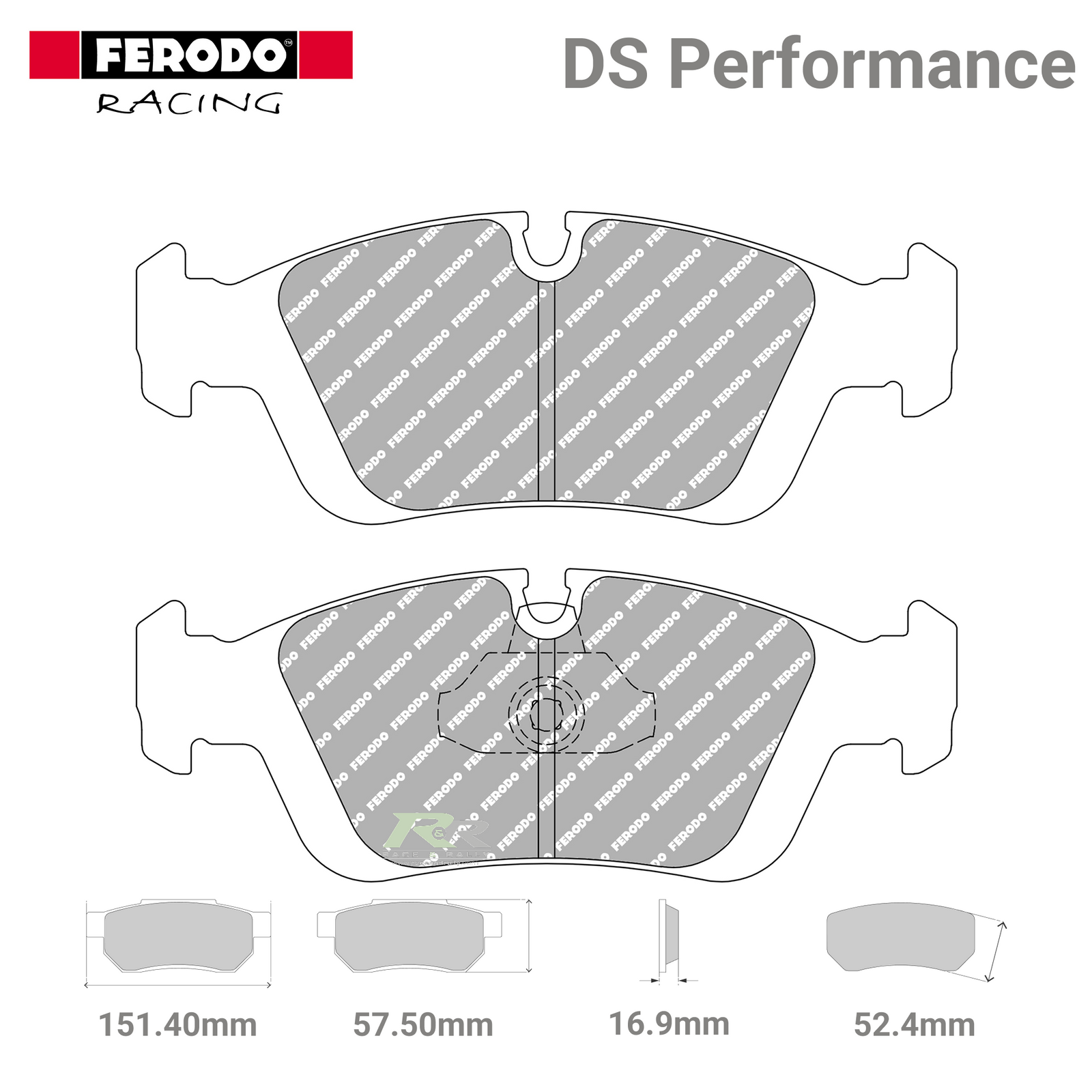 FDS1300 Ferodo High Performance Brake Pads - Race and Rally