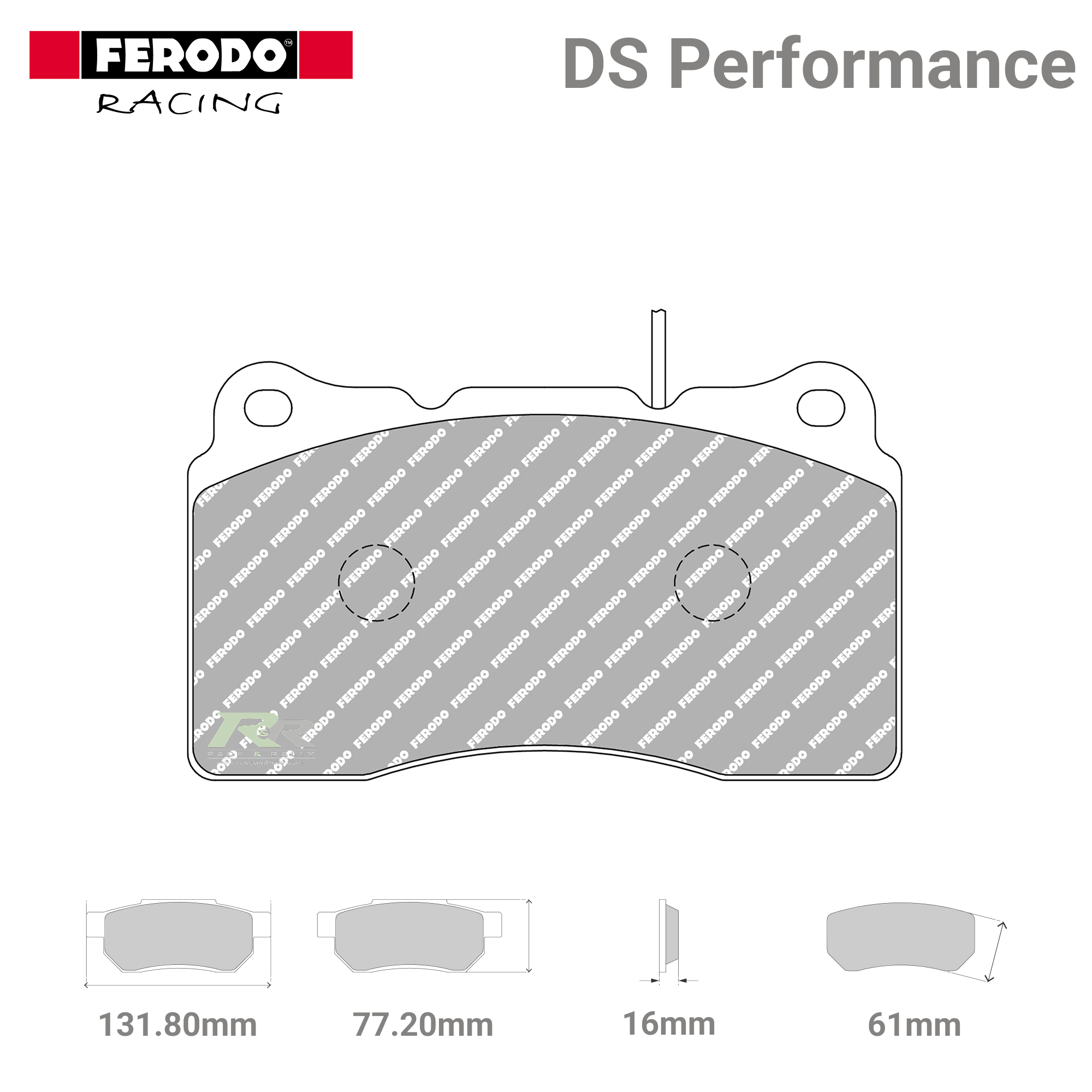 FDS1334 Ferodo High Performance Brake Pads - Race and Rally