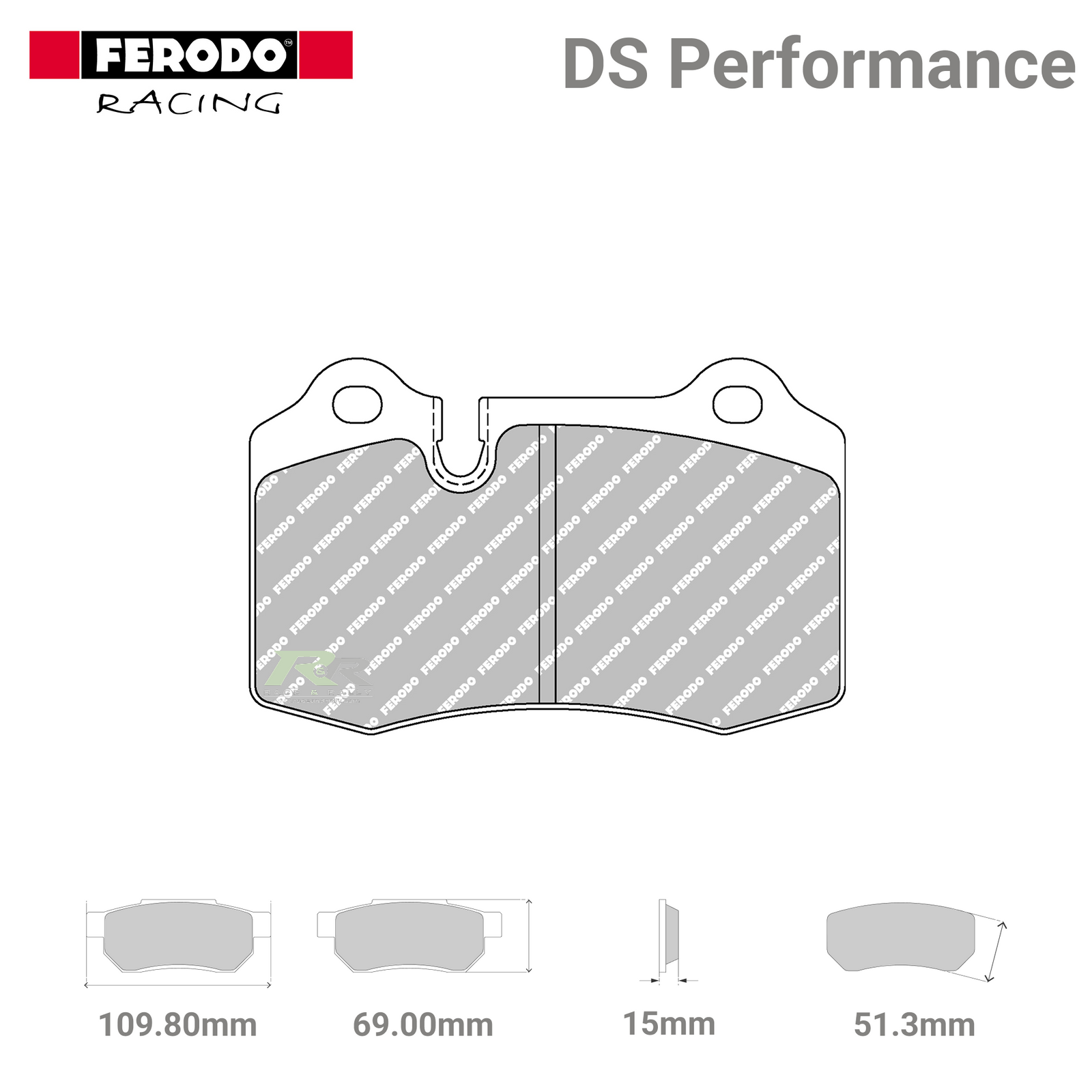 FDS1348 Ferodo High Performance Brake Pads - Race and Rally