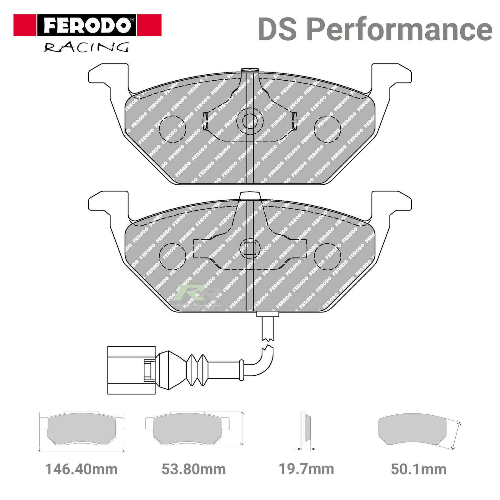 FDS1398 Ferodo High Performance Brake Pads - Race and Rally