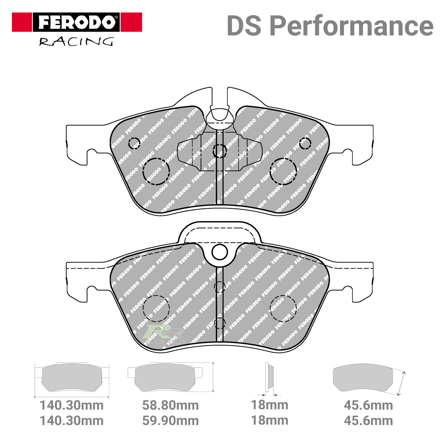 FDS1499 Ferodo High Performance Brake Pads - Race and Rally