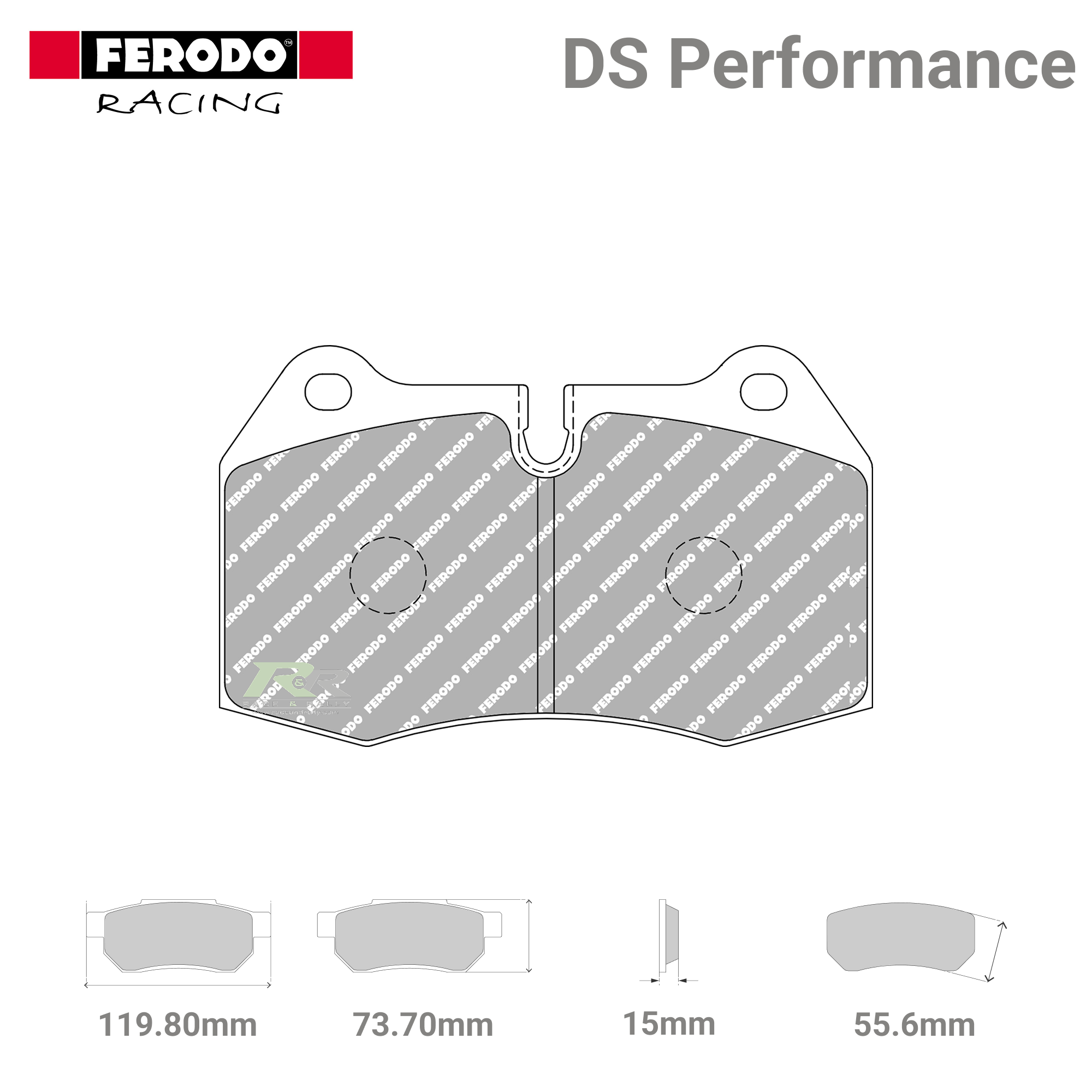 FDS1561 Ferodo High Performance Brake Pads - Race and Rally