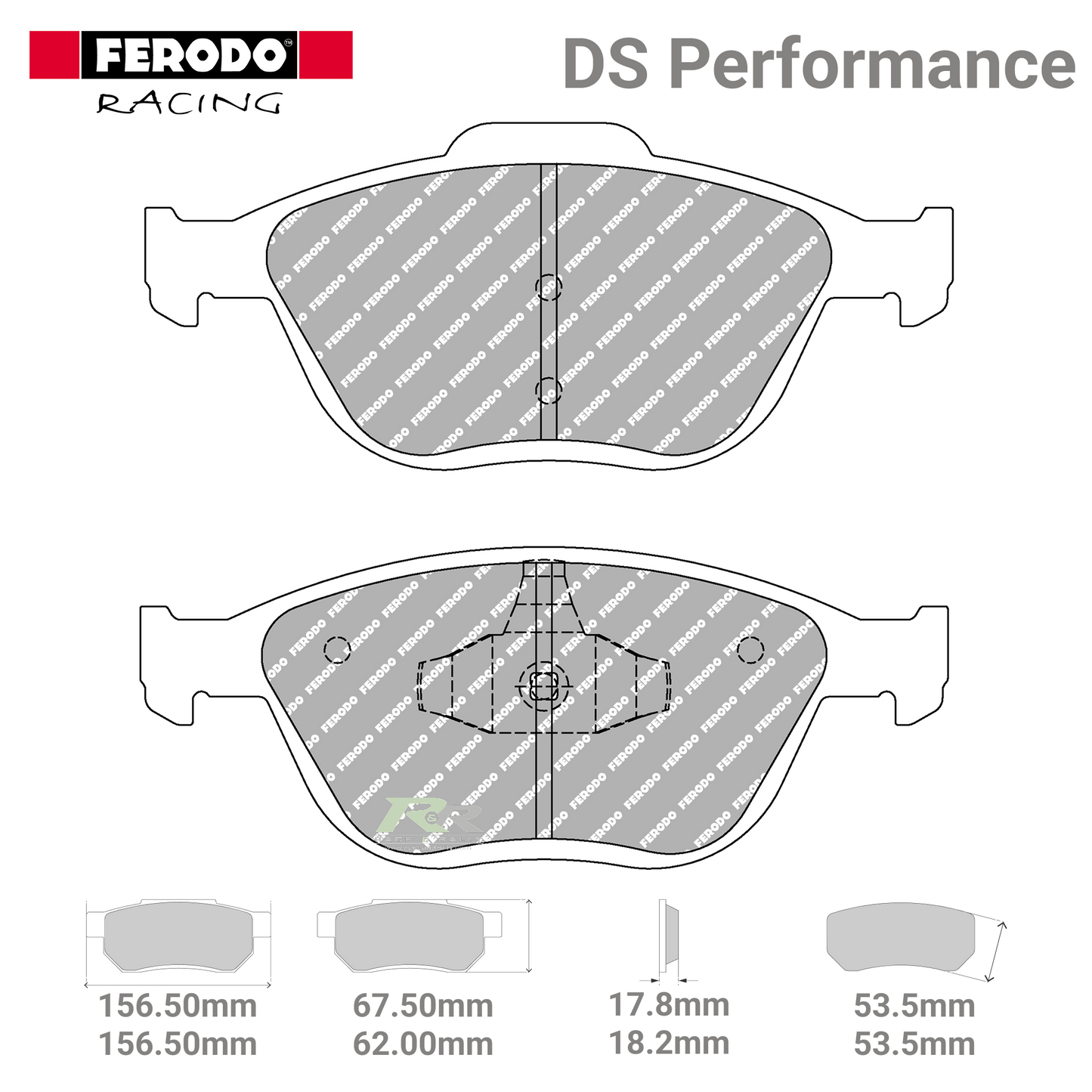 FDS1568 Ferodo High Performance Brake Pads - Race and Rally