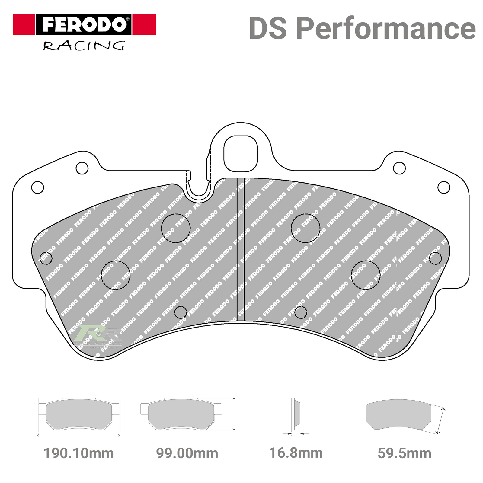 FDS1625 Ferodo High Performance Brake Pads - Race and Rally
