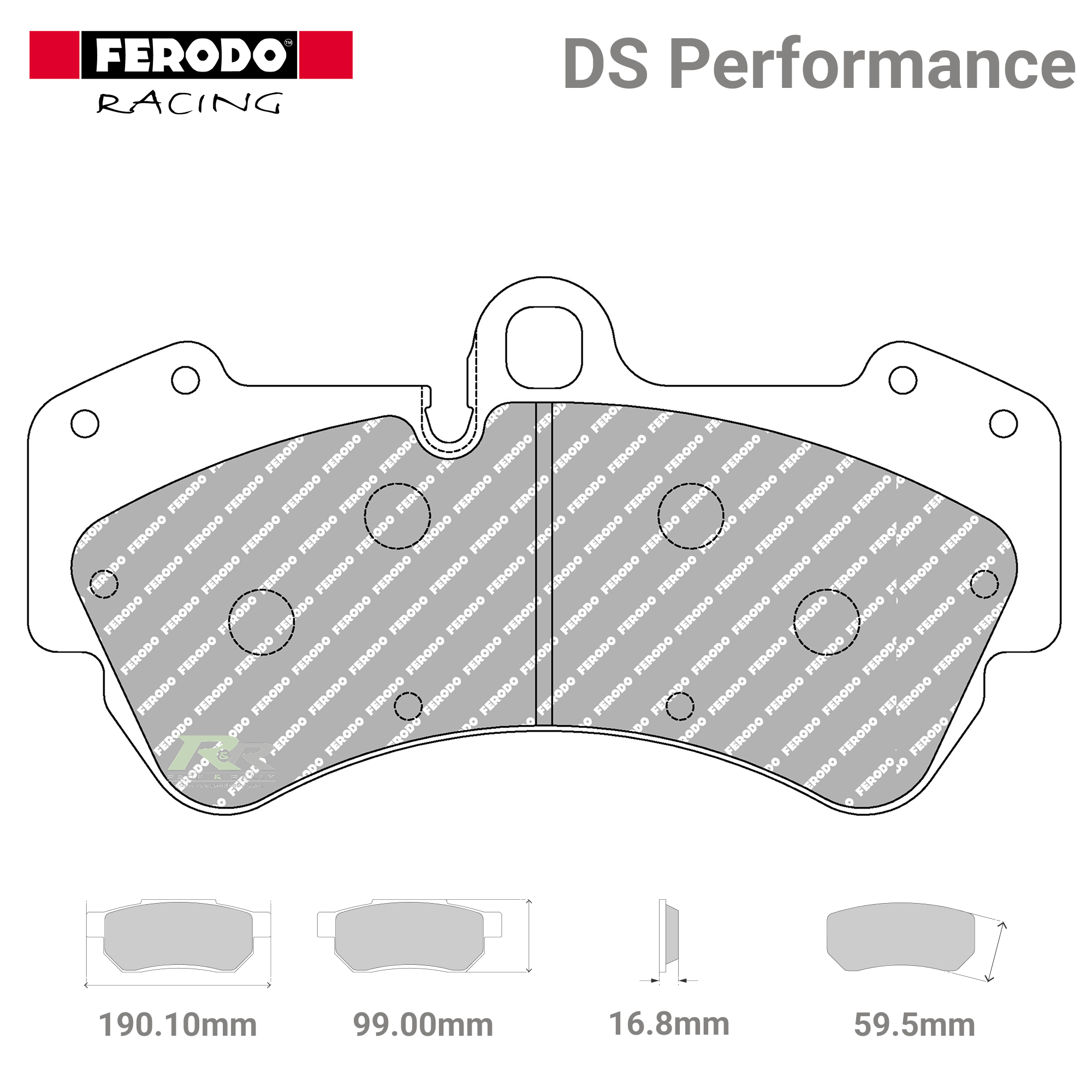 FDS1625 Ferodo High Performance Brake Pads - Race and Rally
