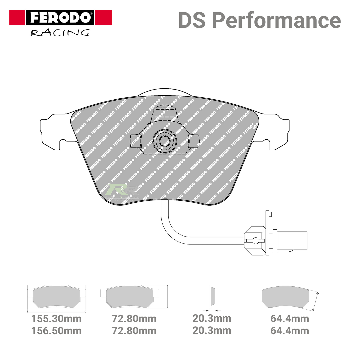 FDS1629 Ferodo High Performance Brake Pads - Race and Rally