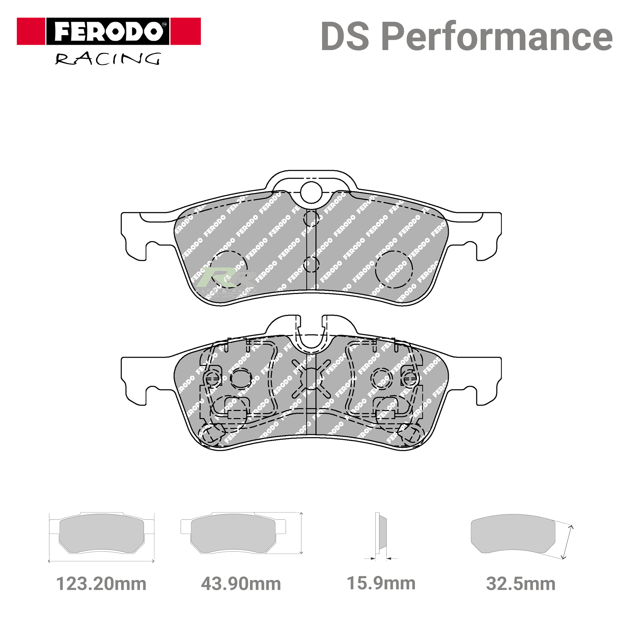 FDS1676 Ferodo High Performance Brake Pads - Race and Rally