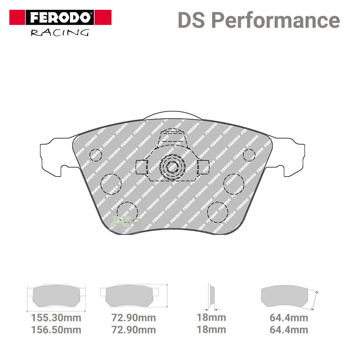 FDS1706 Ferodo High Performance Brake Pads - Race and Rally