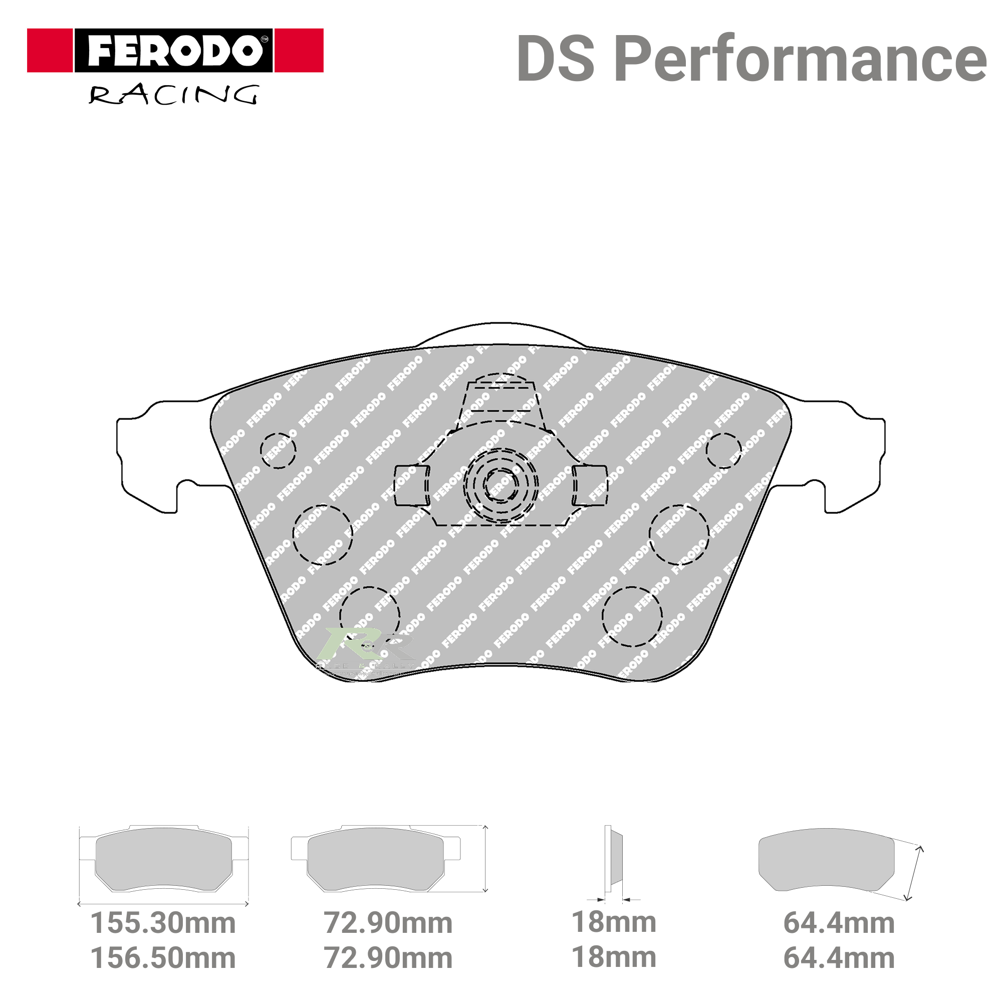 FDS1706 Ferodo High Performance Brake Pads - Race and Rally