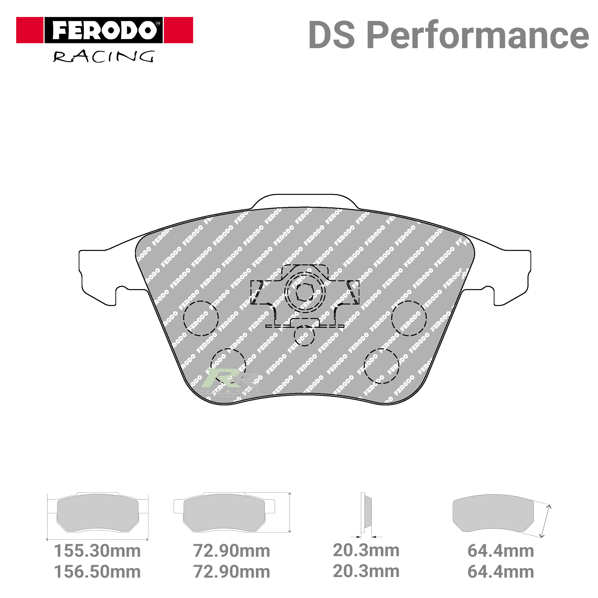 FDS1765 Ferodo High Performance Brake Pads - Race and Rally