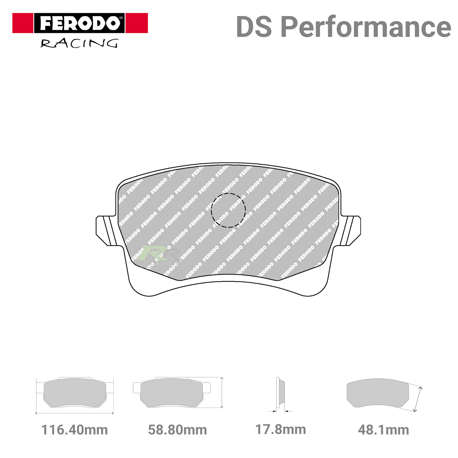 FDS4050 Ferodo High Performance Brake Pads - Race and Rally