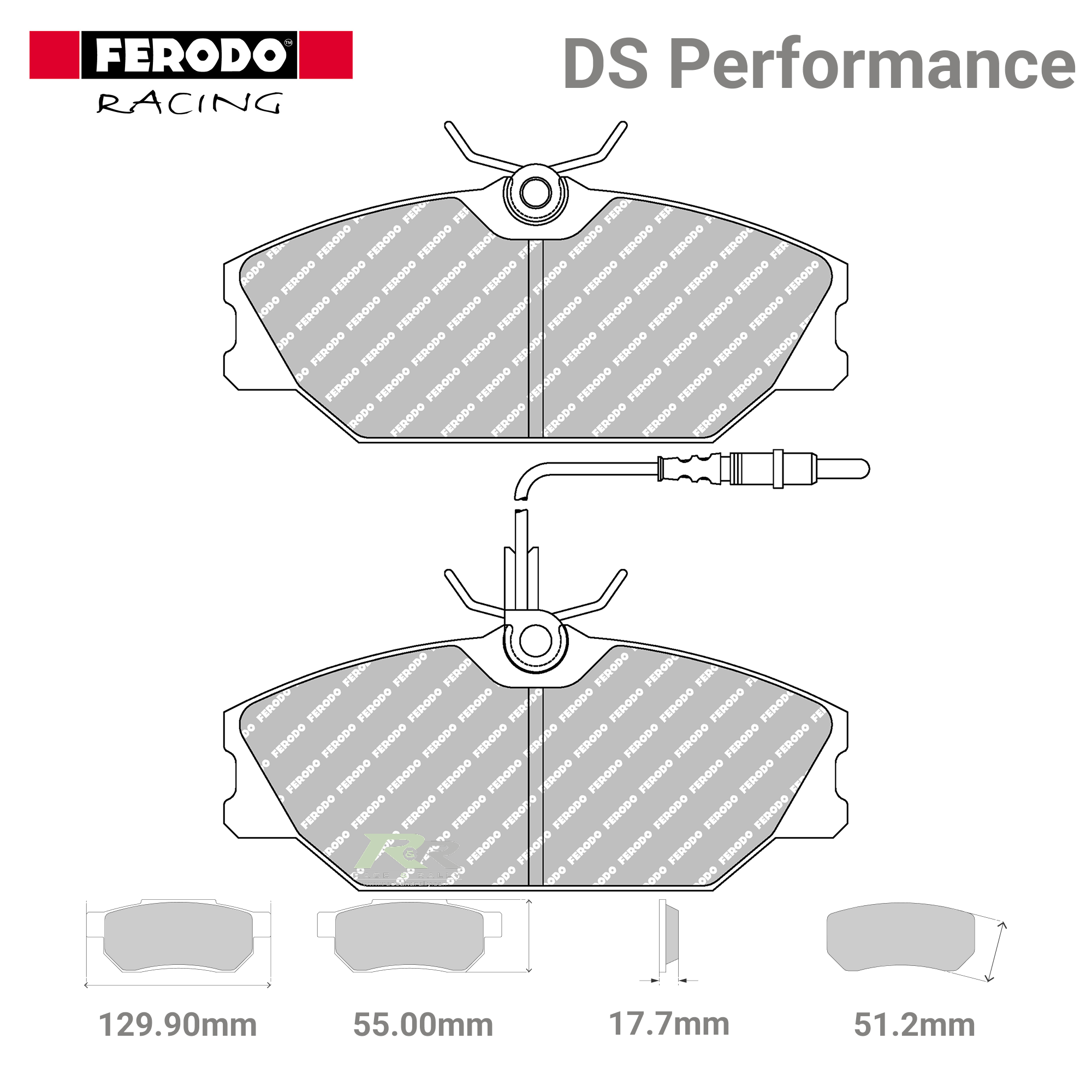 FDS406 Ferodo High Performance Brake Pads - Race and Rally