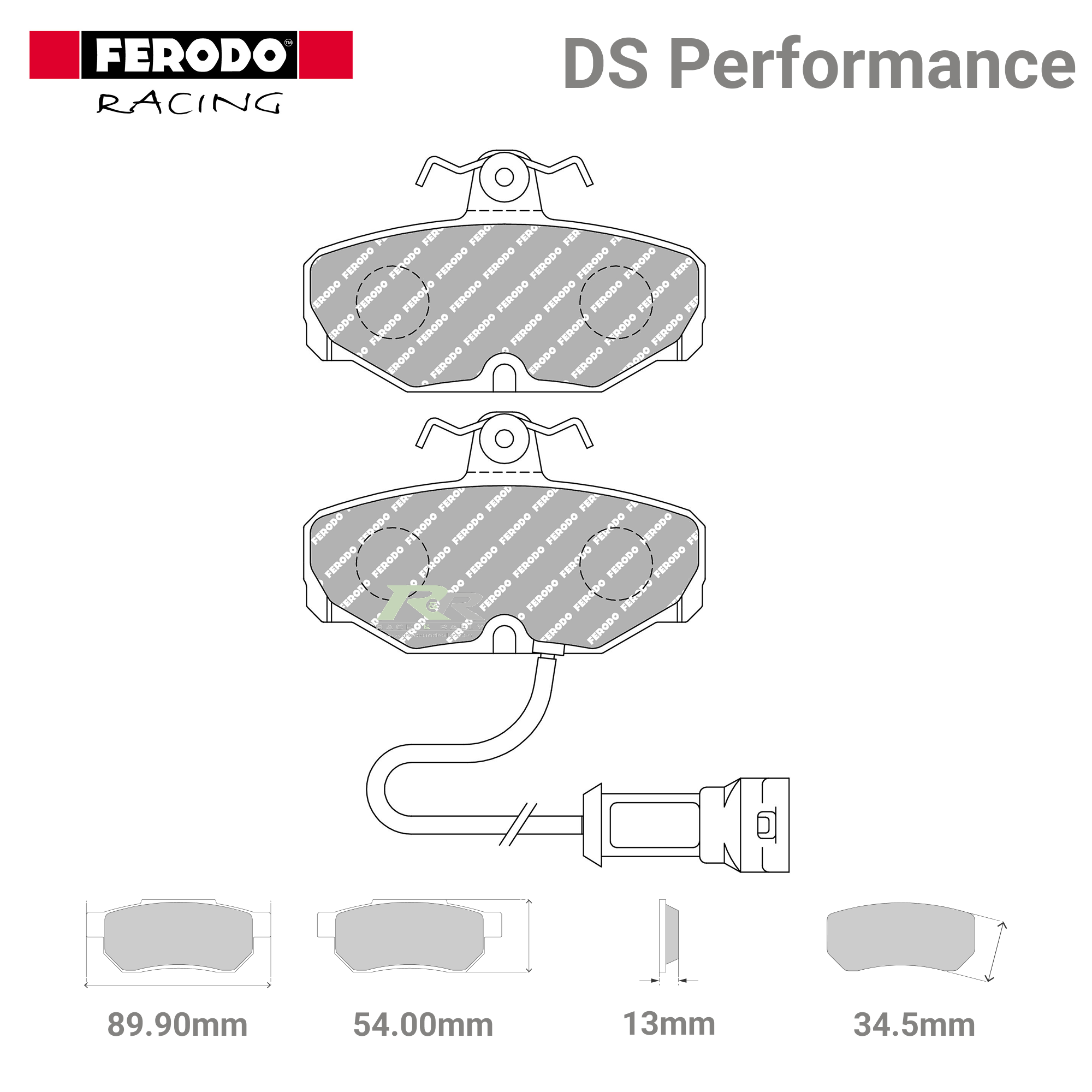 FDS408 Ferodo High Performance Brake Pads - Race and Rally