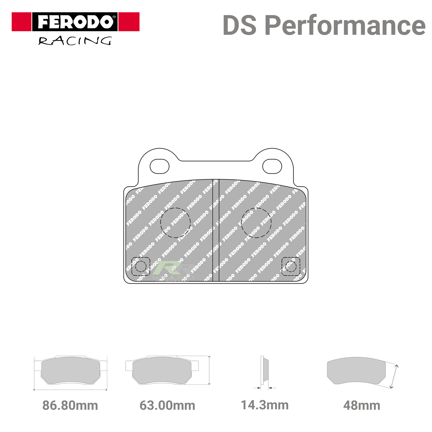 FDS4168 Ferodo High Performance Brake Pads - Race and Rally