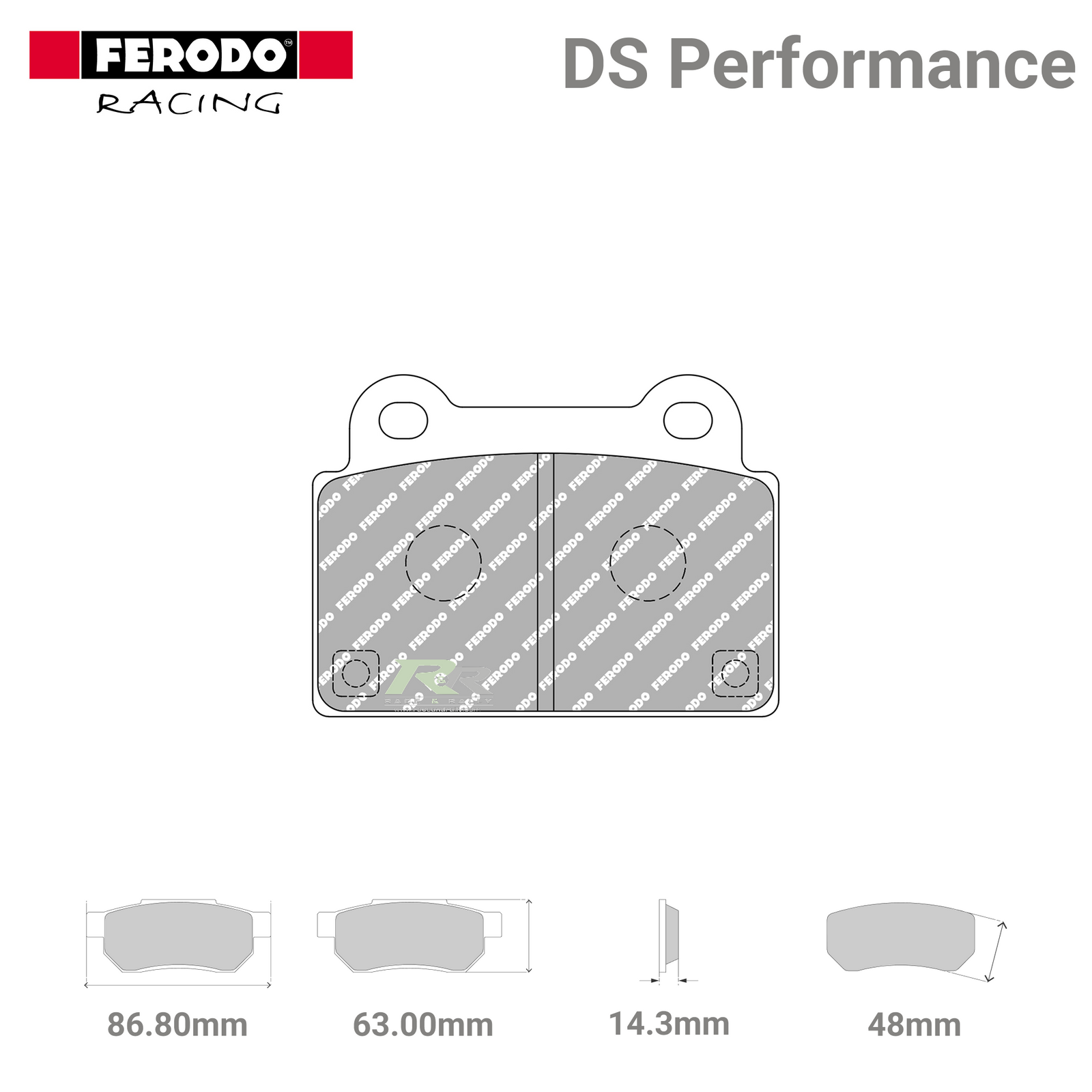 FDS4168 Ferodo High Performance Brake Pads - Race and Rally