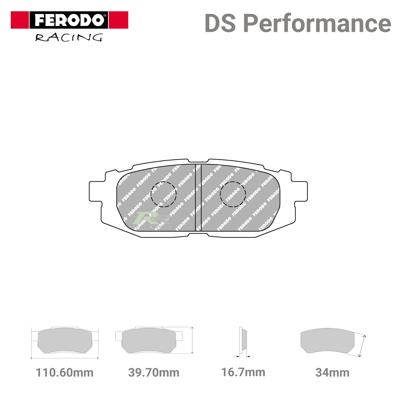 FDS4187 Ferodo High Performance Brake Pads - Race and Rally