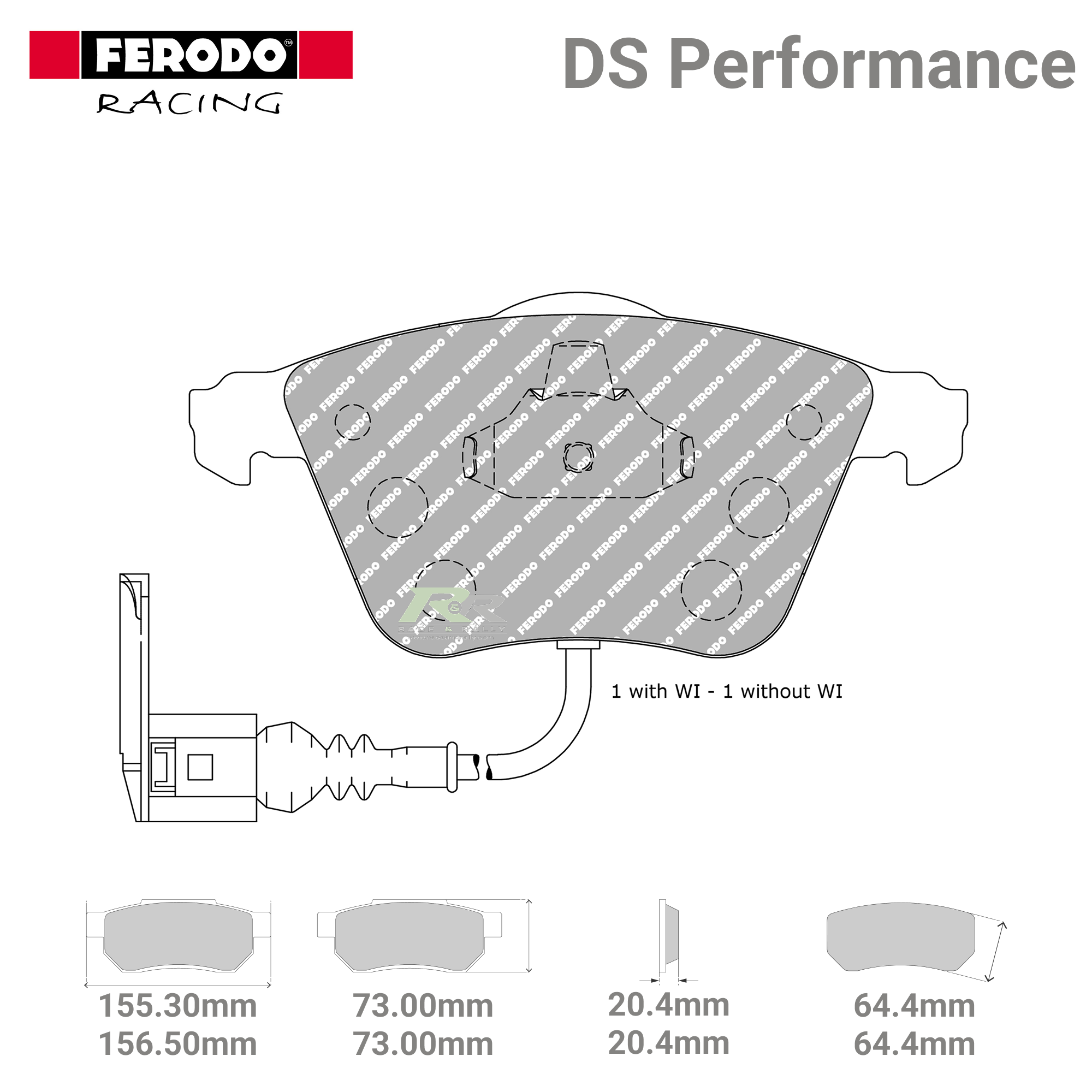 FDS4223 Ferodo High Performance Brake Pads - Race and Rally