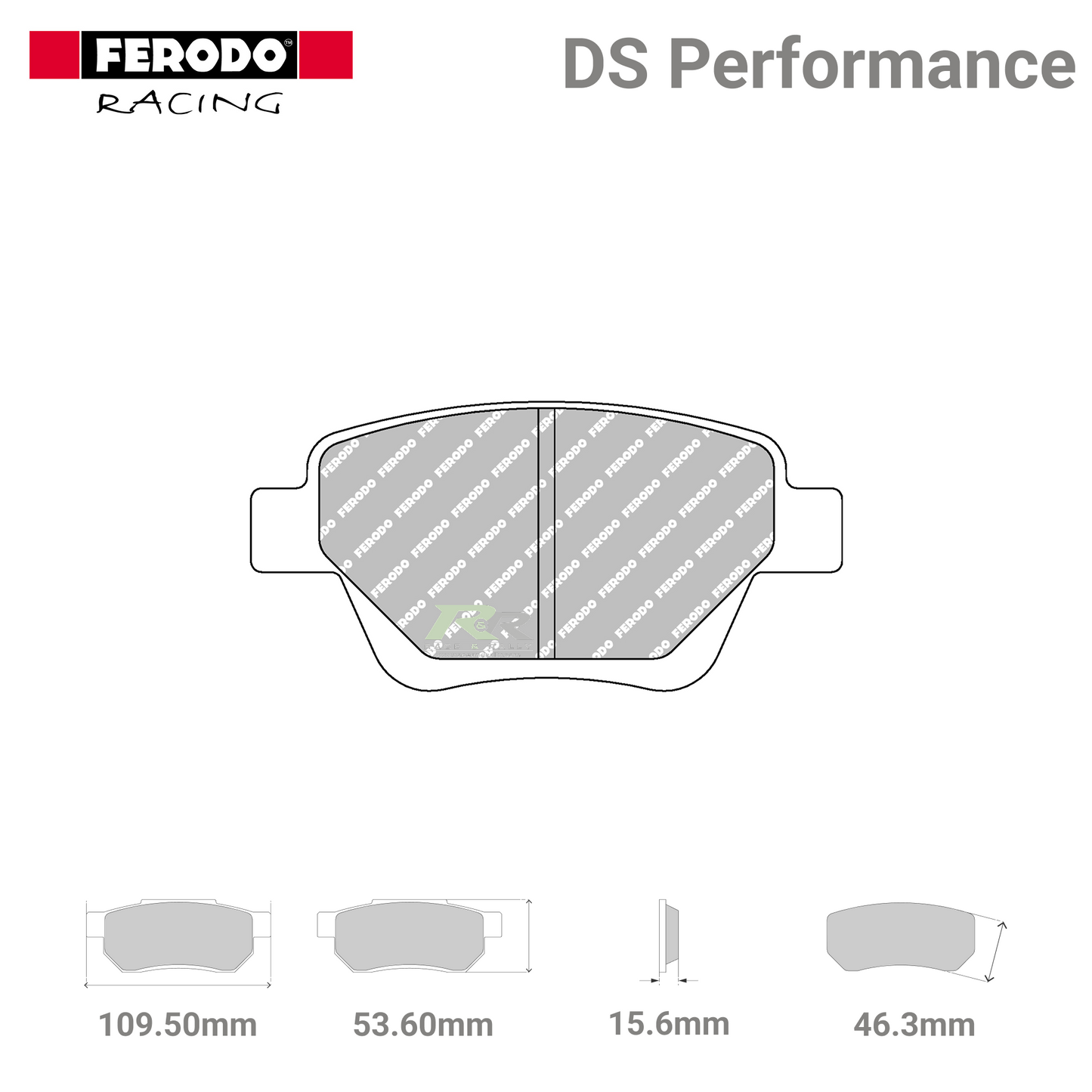 FDS4316 Ferodo High Performance Brake Pads - Race and Rally