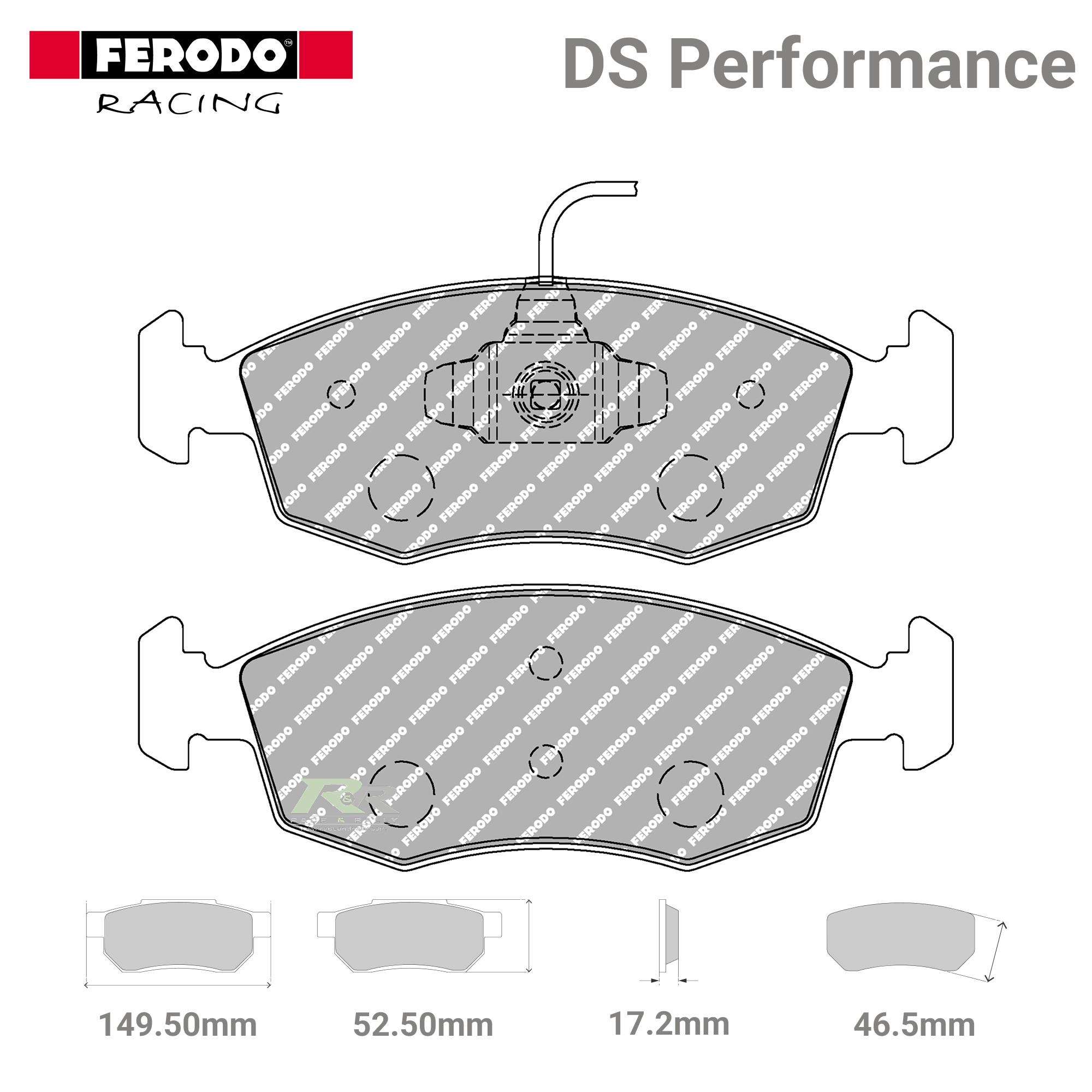 FDS4353 Ferodo High Performance Brake Pads - Race and Rally