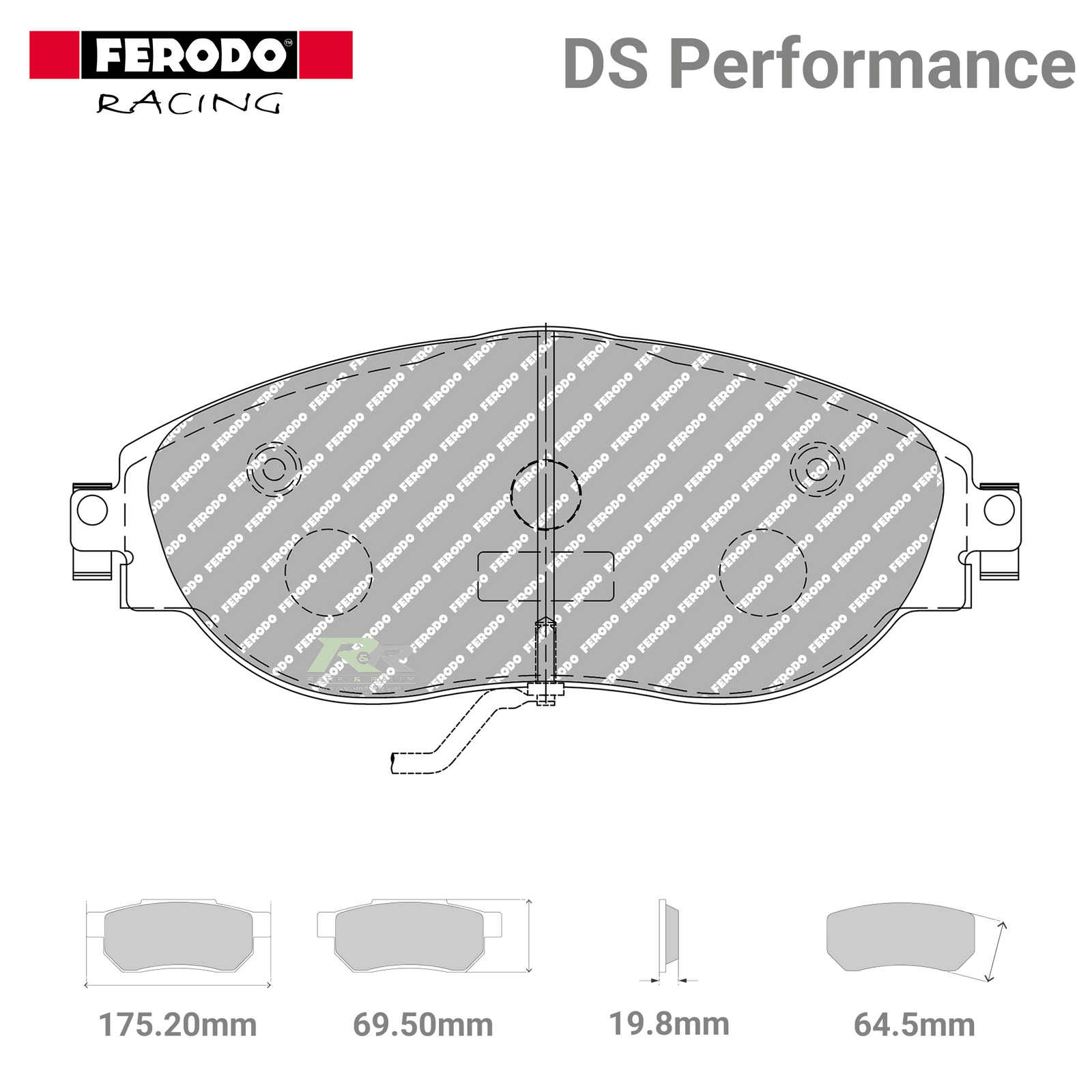 FDS4425 Ferodo High Performance Brake Pads - Race and Rally