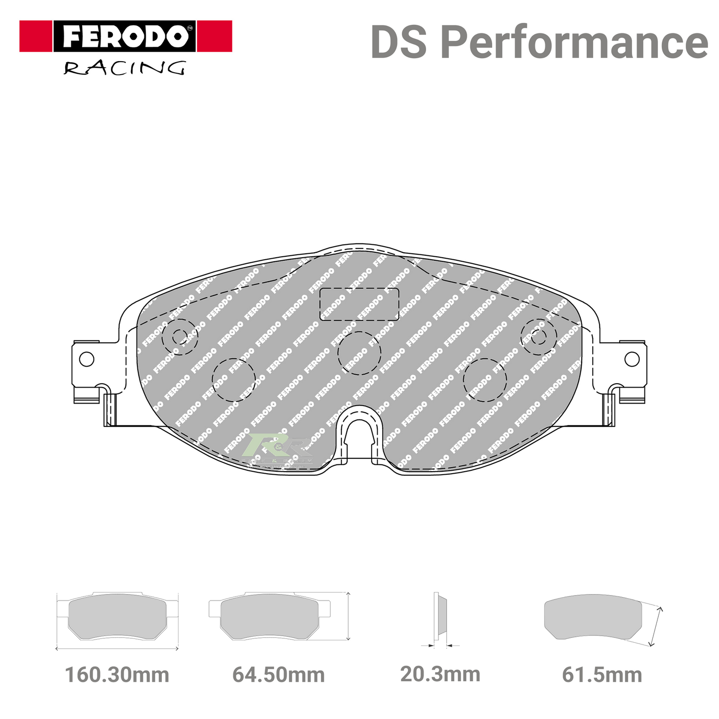 FDS4433 Ferodo High Performance Brake Pads - Race and Rally