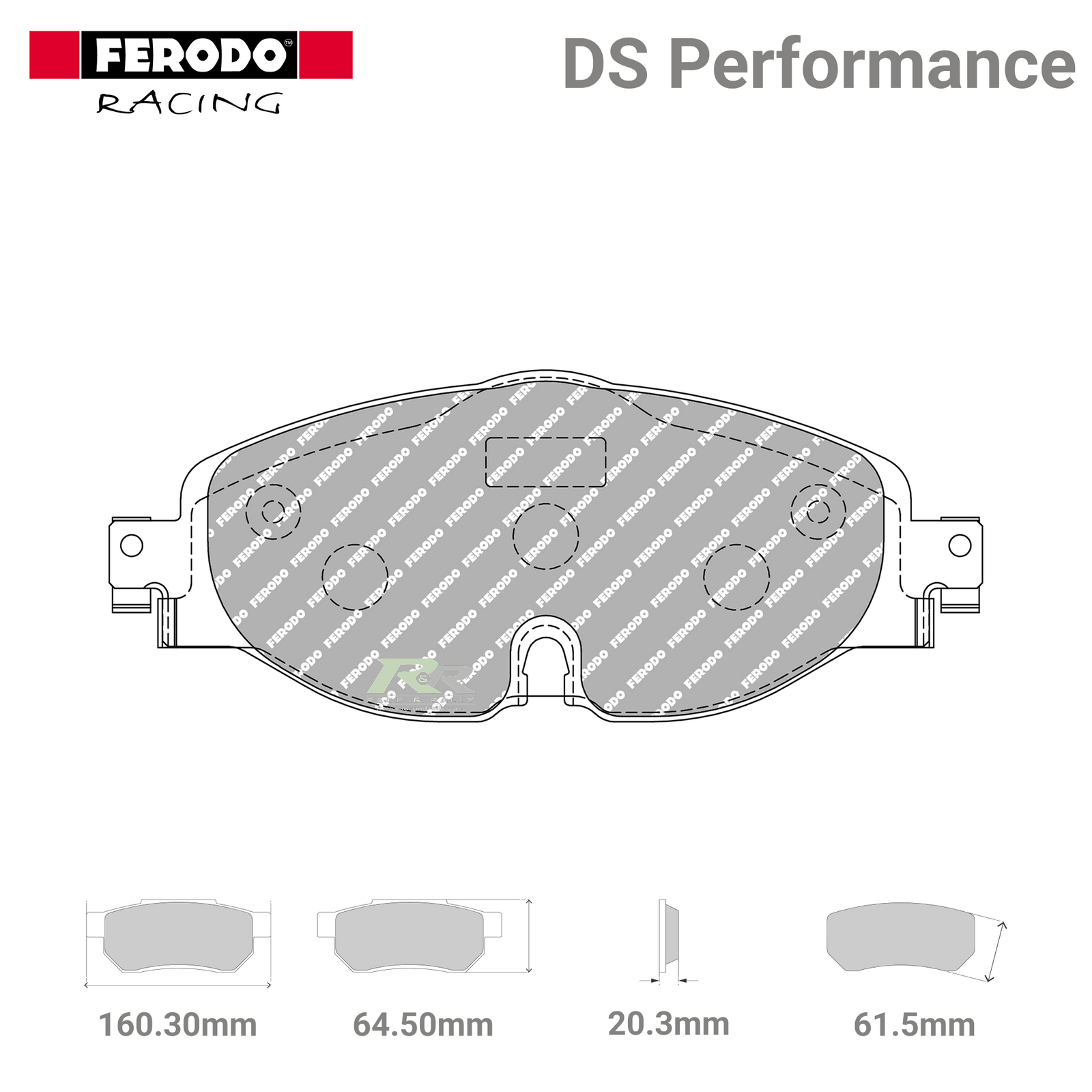 FDS4433 Ferodo High Performance Brake Pads - Race and Rally