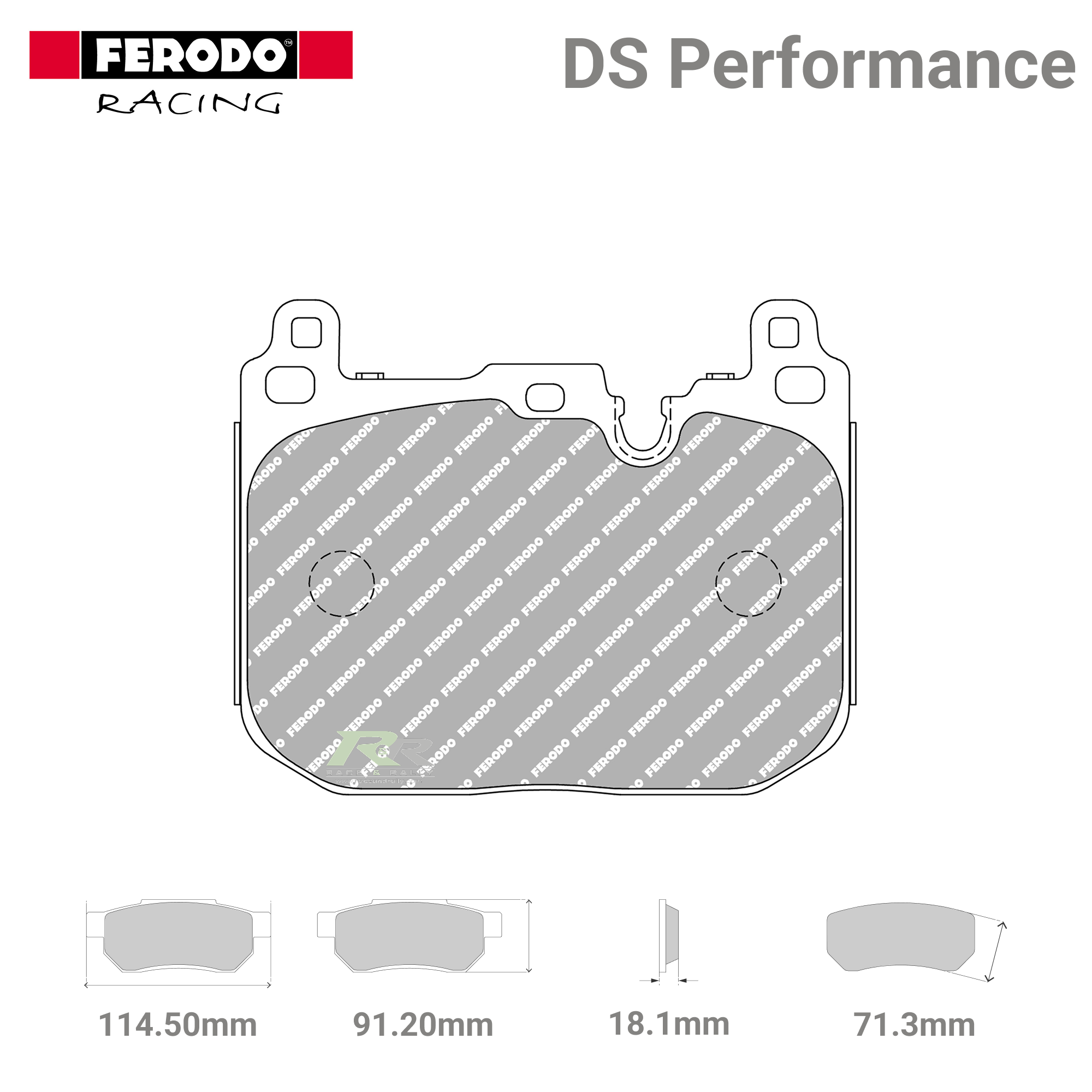 FDS4611 Ferodo High Performance Brake Pads - Race and Rally