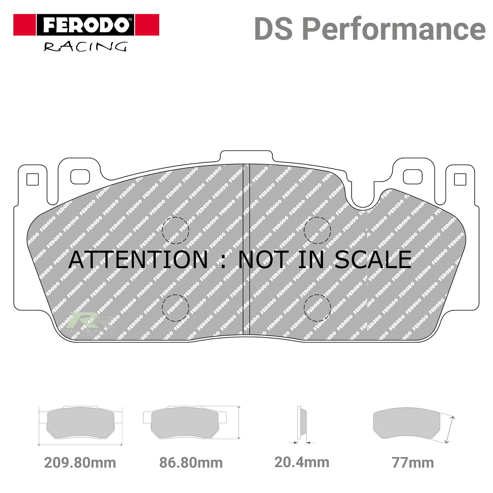 FDS4712 Ferodo High Performance Brake Pads - Race and Rally