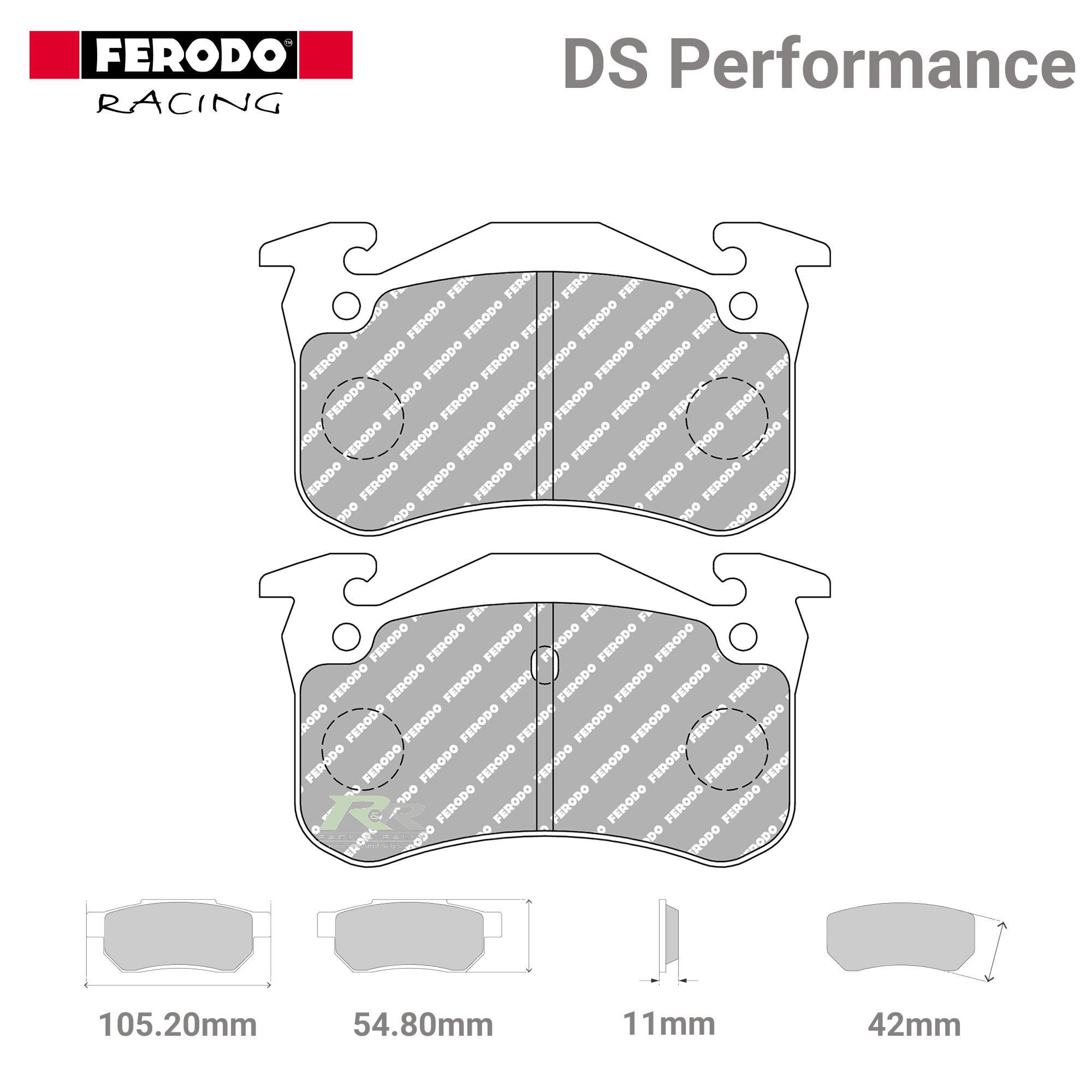 FDS558 Ferodo High Performance Brake Pads - Race and Rally